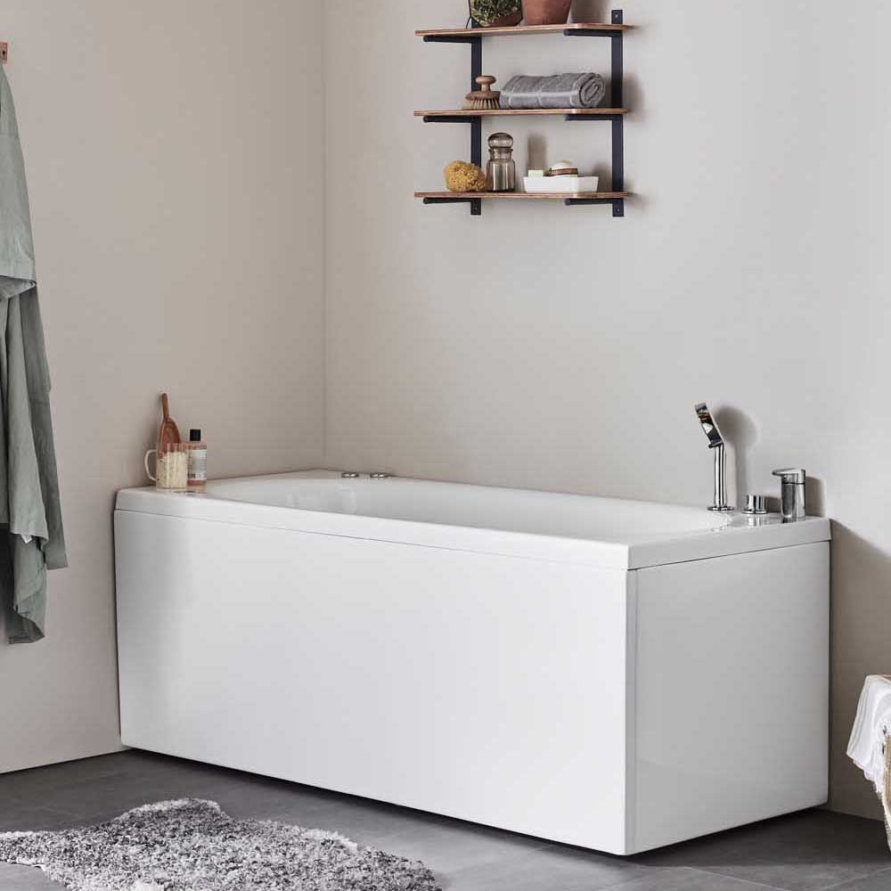 Bubbelbadkar Relounge 160 Left Silver + inkl. Blandare Left Silver
