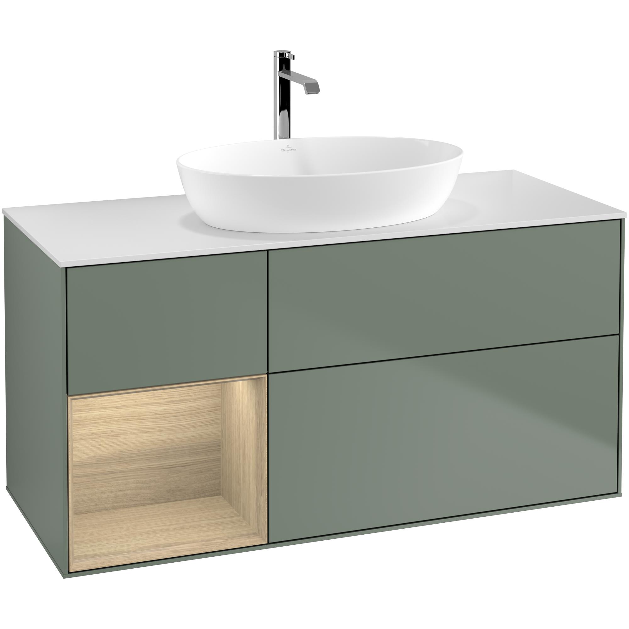 Tvättställsskåp Villeroy & Boch Finion med 3 Lådor Hylla och Bänkskiva för Fristående Tvättställ från Artis & Collaro