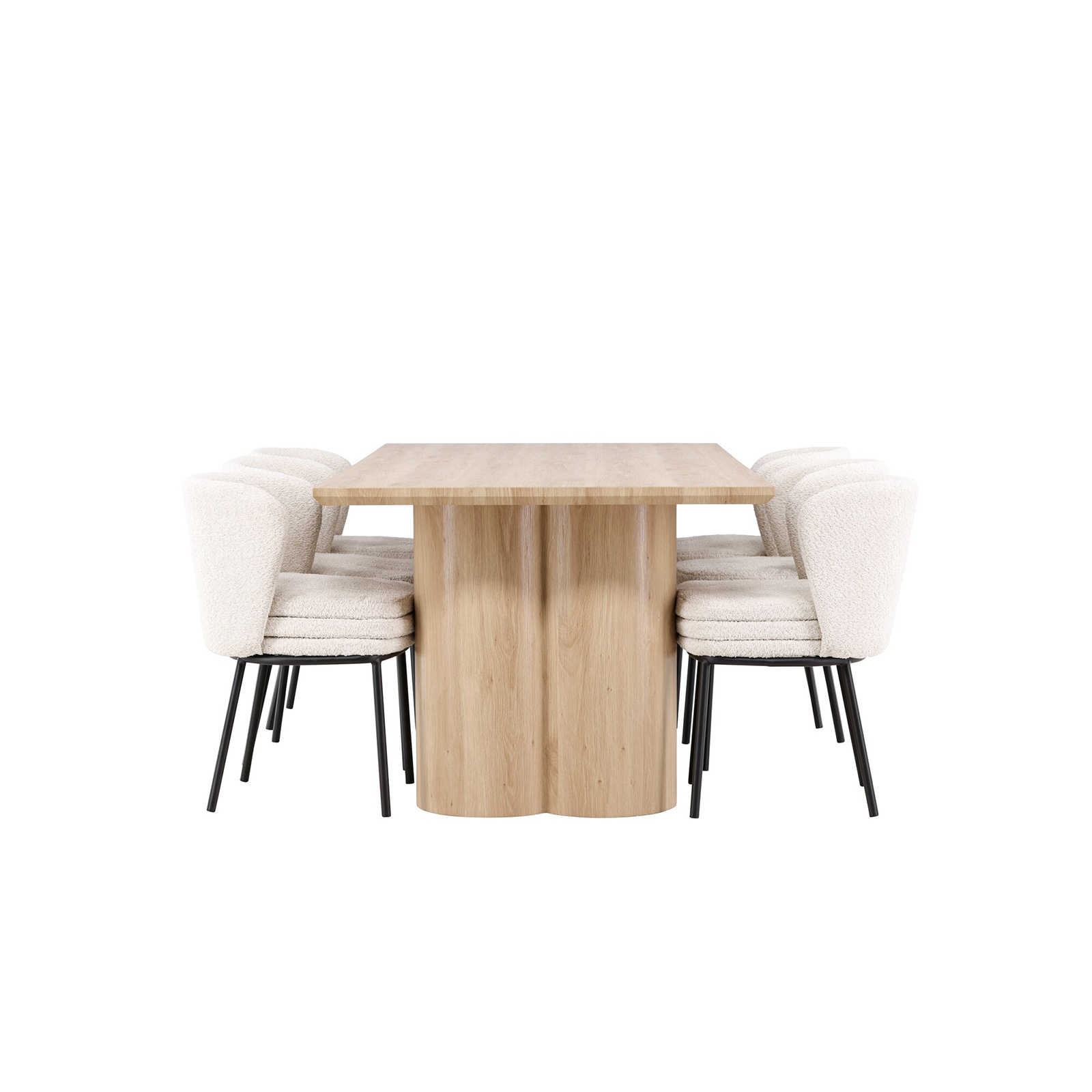 Spisegruppe Venture Home Olivia 210 med 6 stk Agnes Stoler