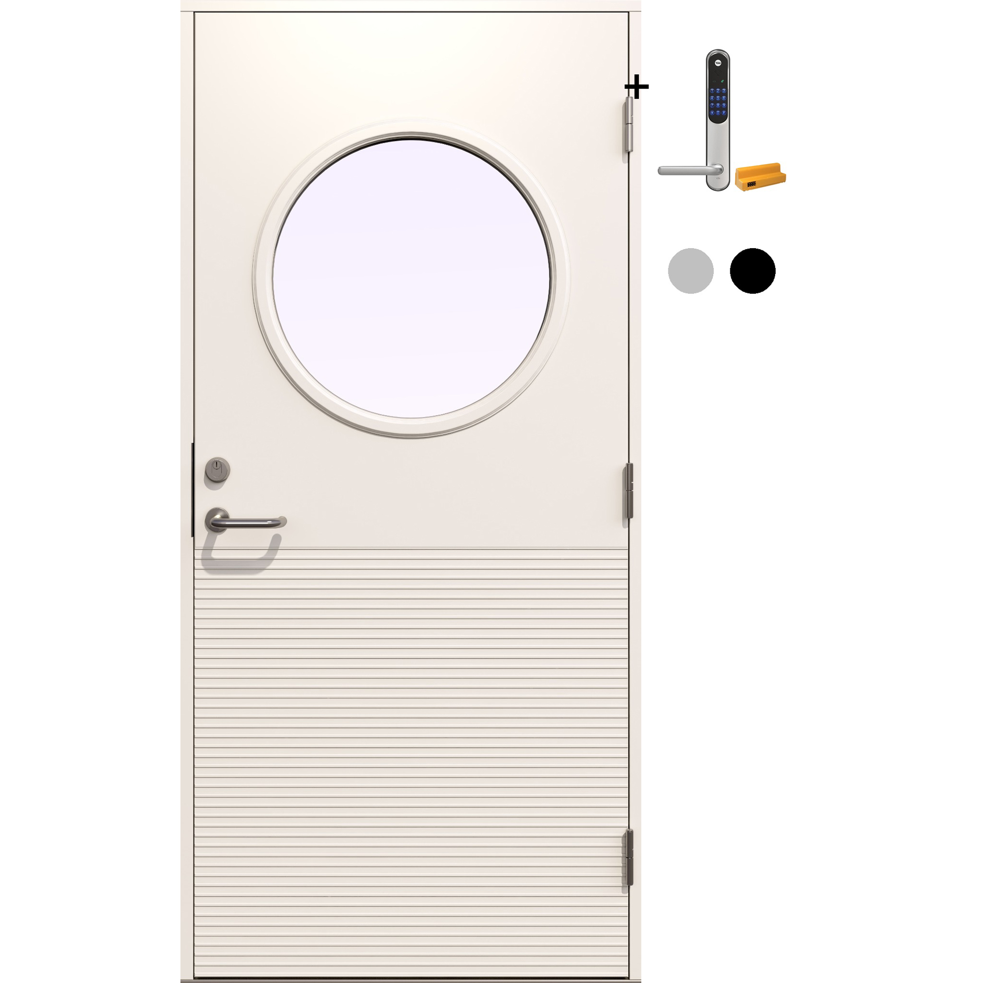 Ytterdør Gilje Atlas med Yale Doorman Classic Home