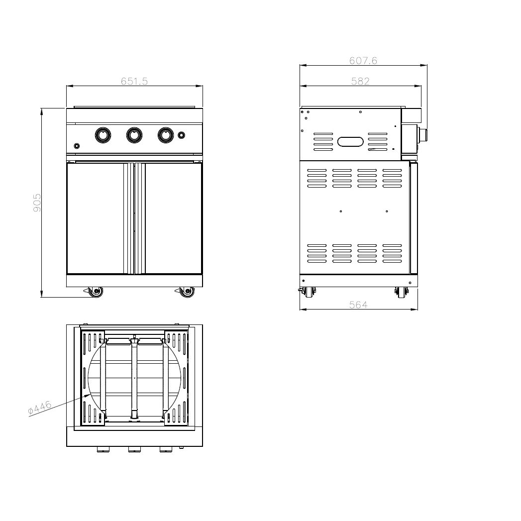 Teppanyaki Modul Myoutdoorkitchen Stainless Collection