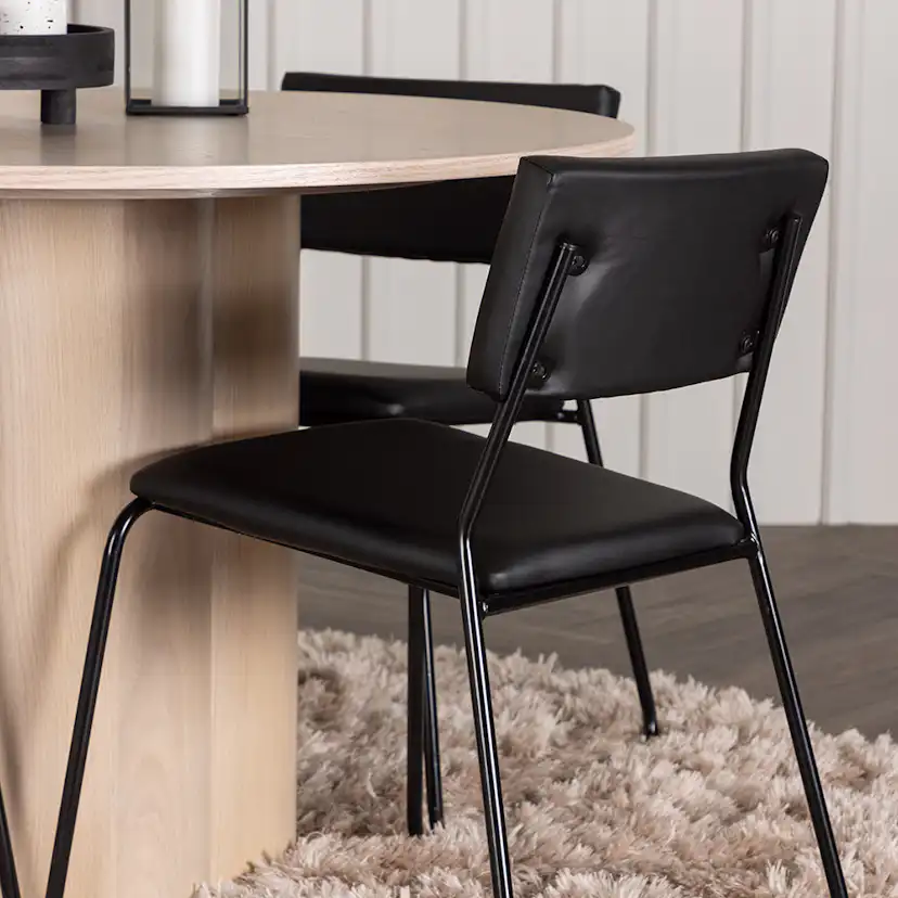 Spisegruppe Venture Home Olivia med 4 Kenth Stoler Natur