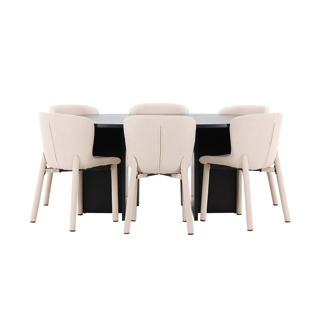 Spisegruppe Venture Home Strada Ø120 cm med 6st Astoria Spisestoler