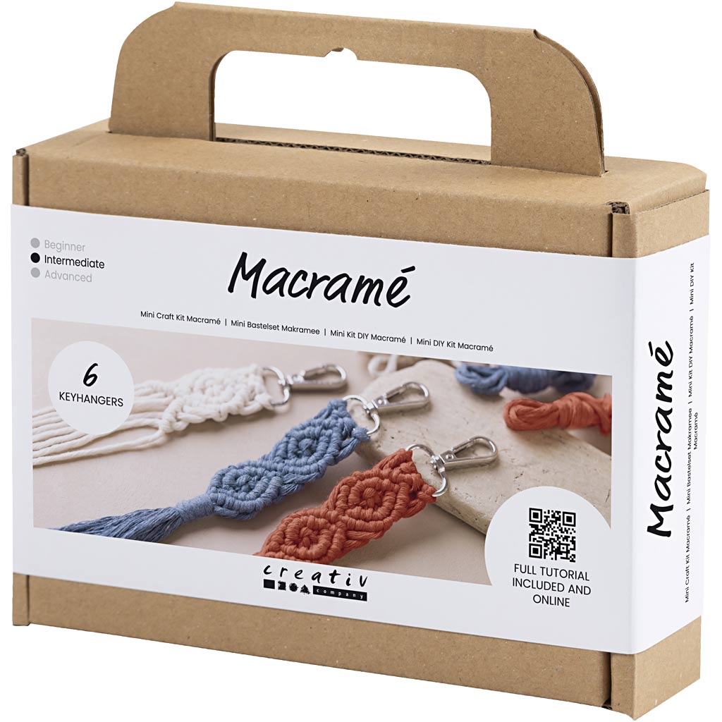Nøkkelringer Creativ Company Mini DIY Kit Makramé