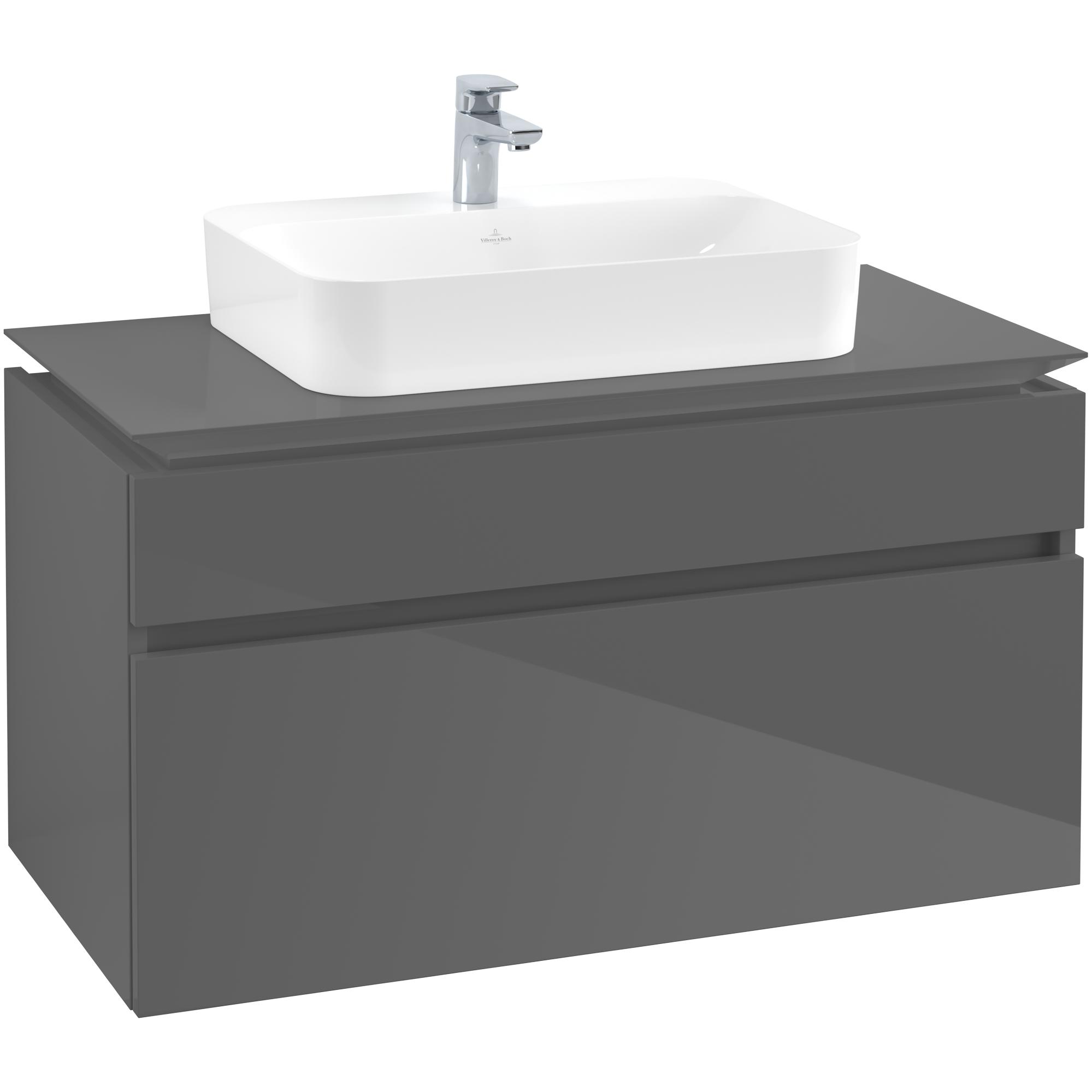 Tvättställsskåp Villeroy & Boch Legato med 2 Lådor för Ytmonterat Tvättställ från Finion & Memento