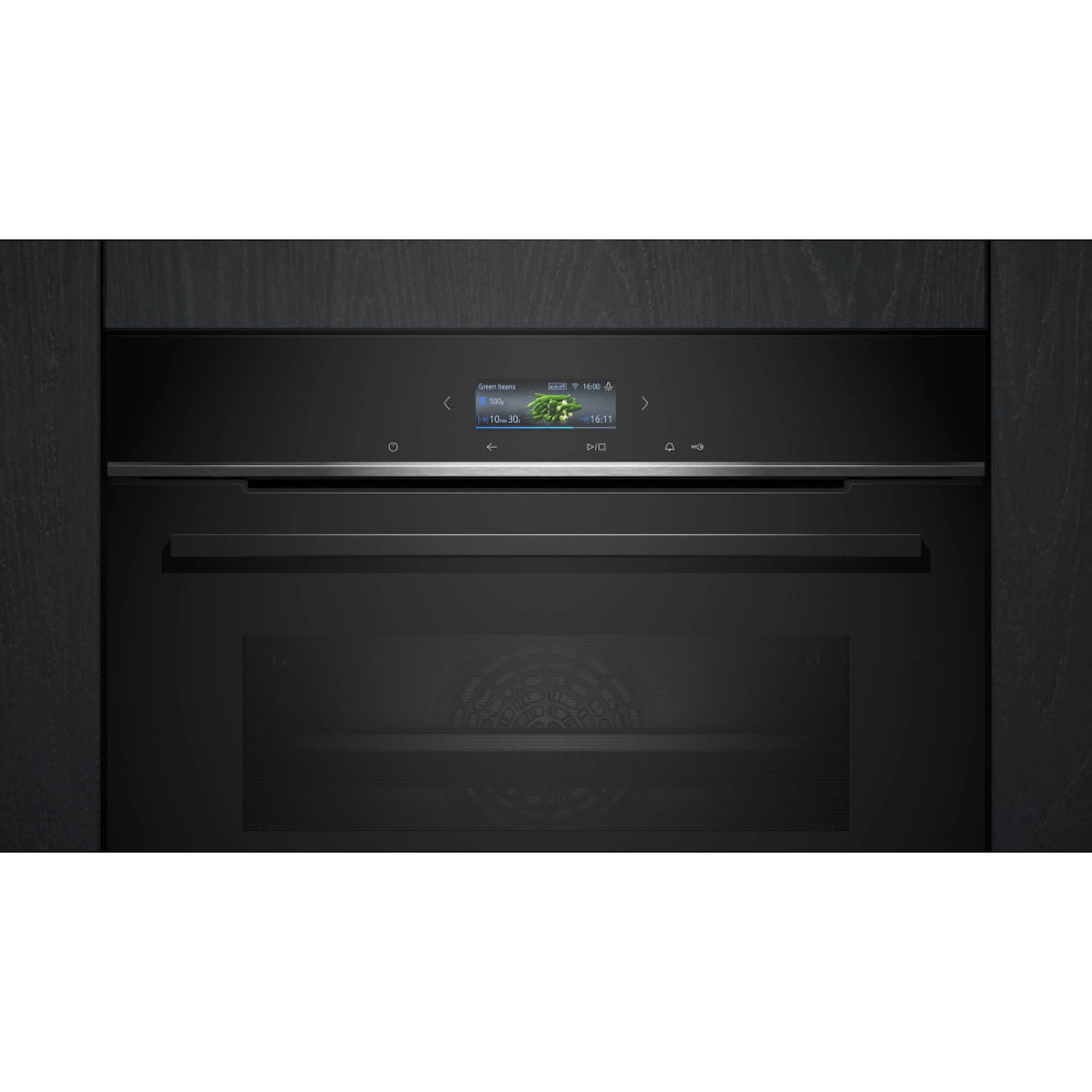 Ovn- og Mikrobølgepakke Siemens iQ700 HB734G2B1 + BF722R1B1 med TFT-Touchdisplay og WiFi