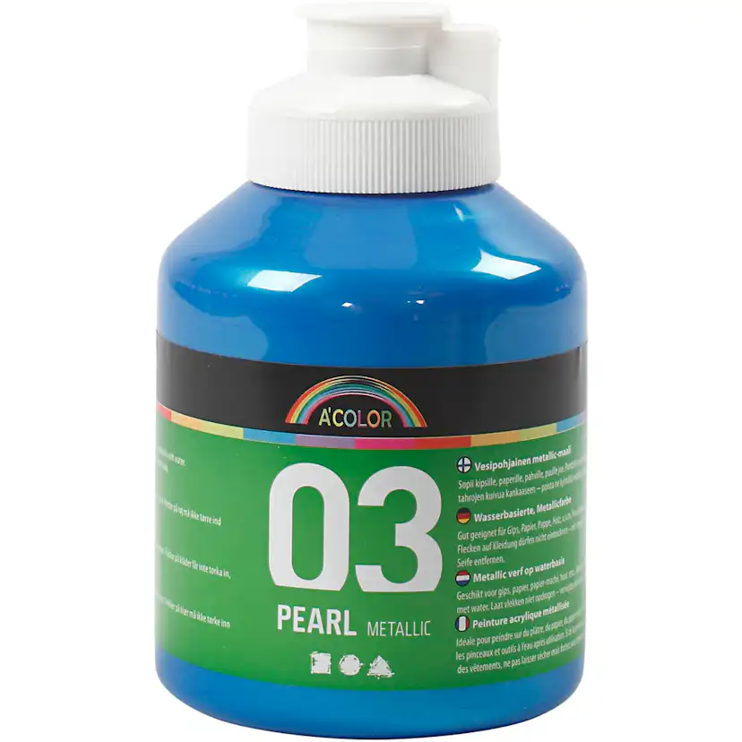 Akrylmaling Creativ Company A-color Nr 03 Metallic 500 ml