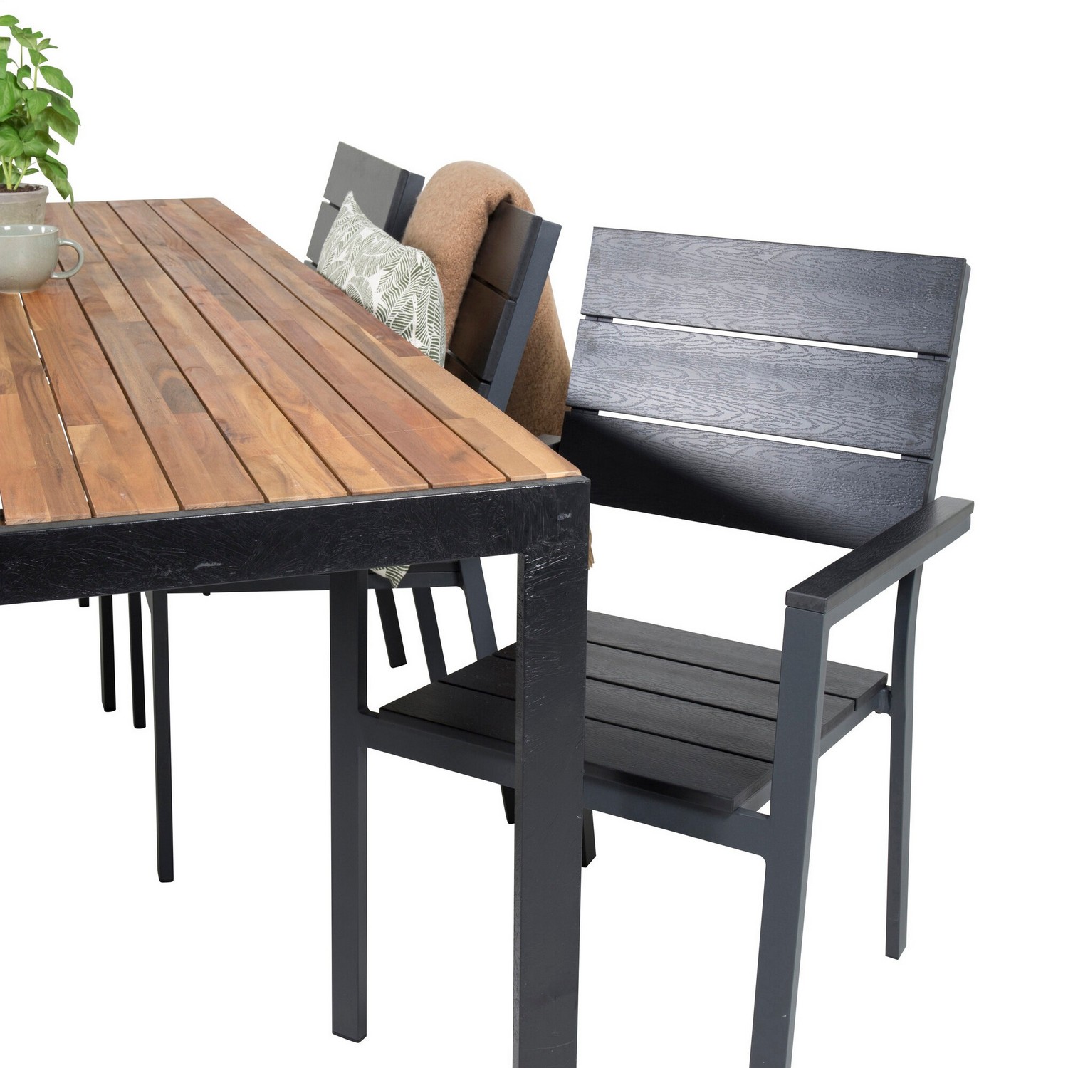 Spisegruppe Venture Home Berfin med 6 Lova Spisestoler