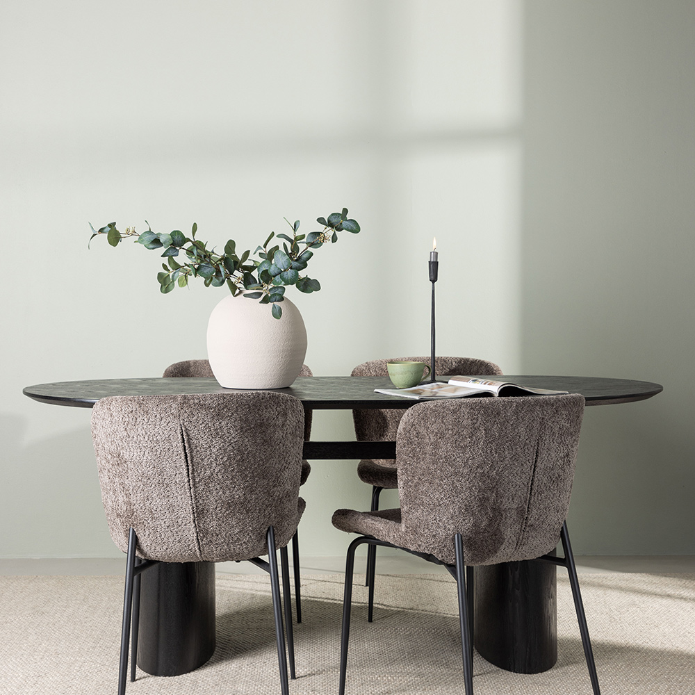 Spisegruppe Venture Home Isolde med 4 stk Modesto Stoler