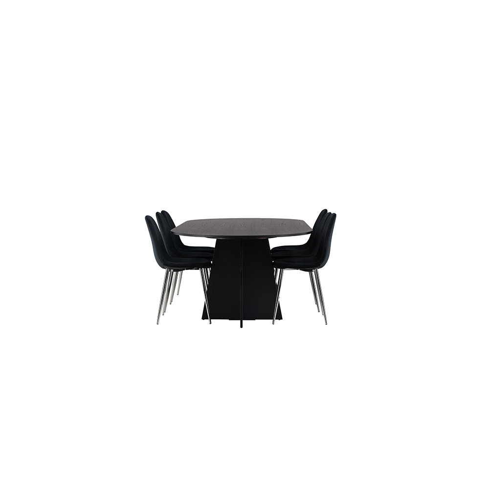 Spisegruppe Venture Home Bootcut med 6 stk Polar Stoler