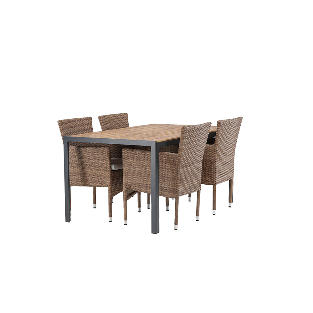 Spisegruppe Venture Home Break Bord med 4 Malina Stoler