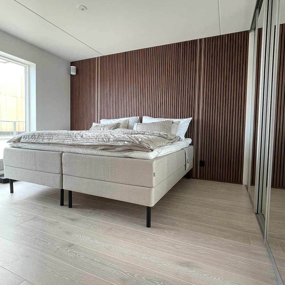LED-Belysning Wood on wall Akustikpanel Bred