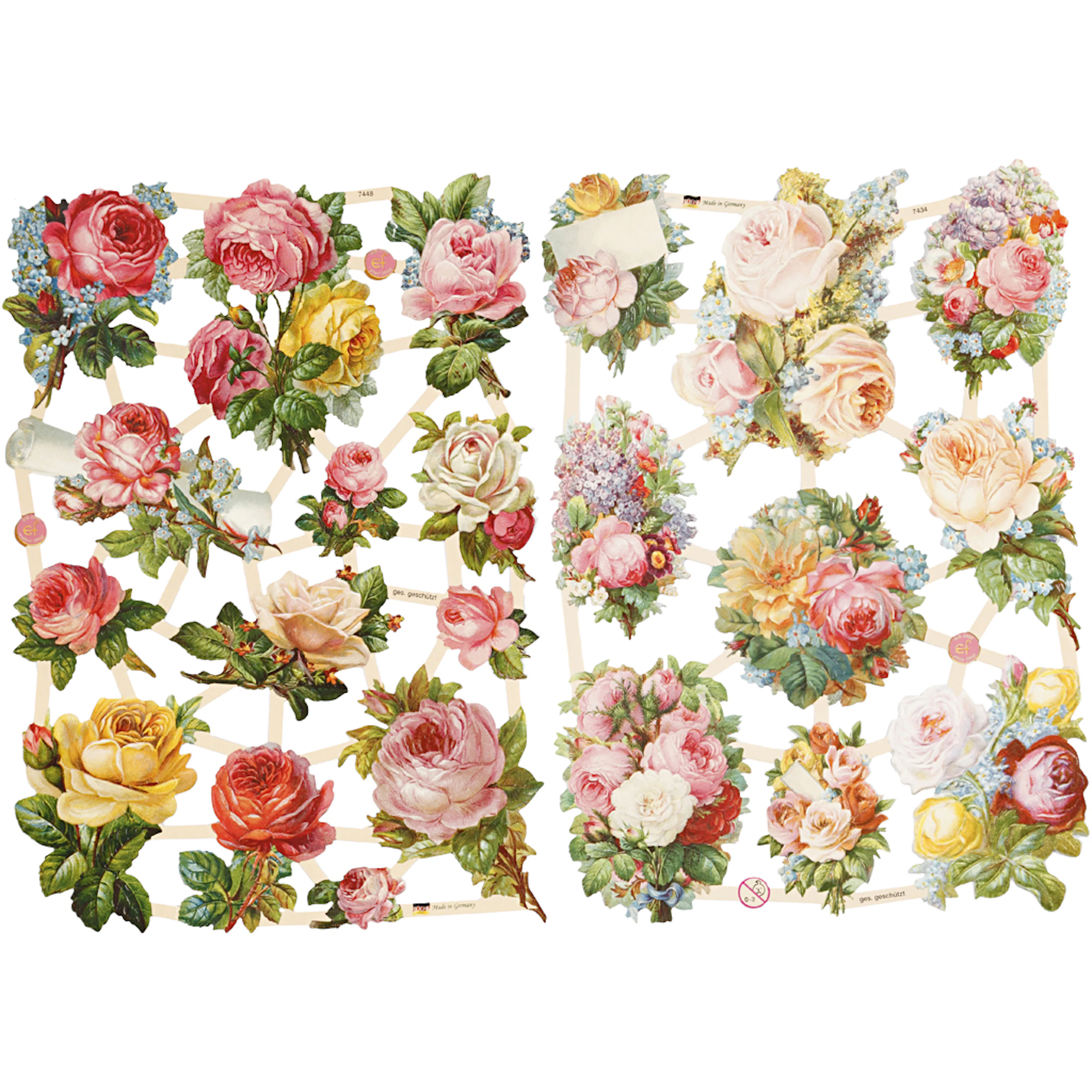 Glansbilder Creativ Company Roser 165x235 cm 2 Ark/1 Pk
