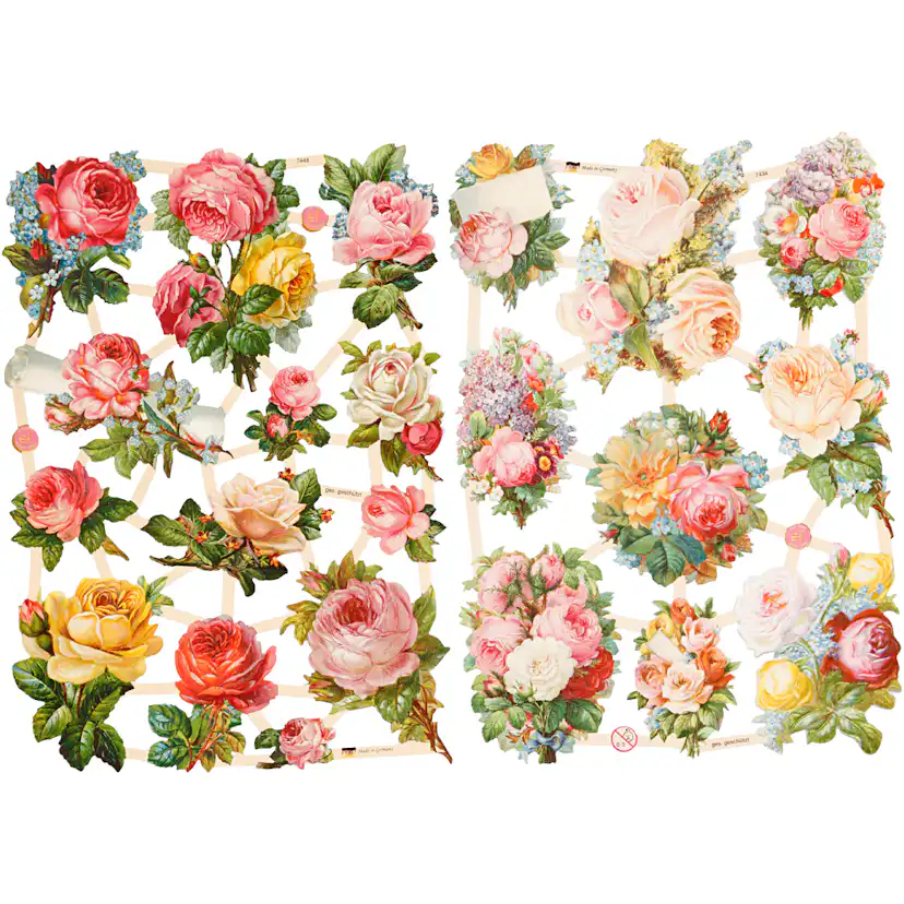 Glansbilder Creativ Company Roser 165x235 cm 2 Ark/1 Pk