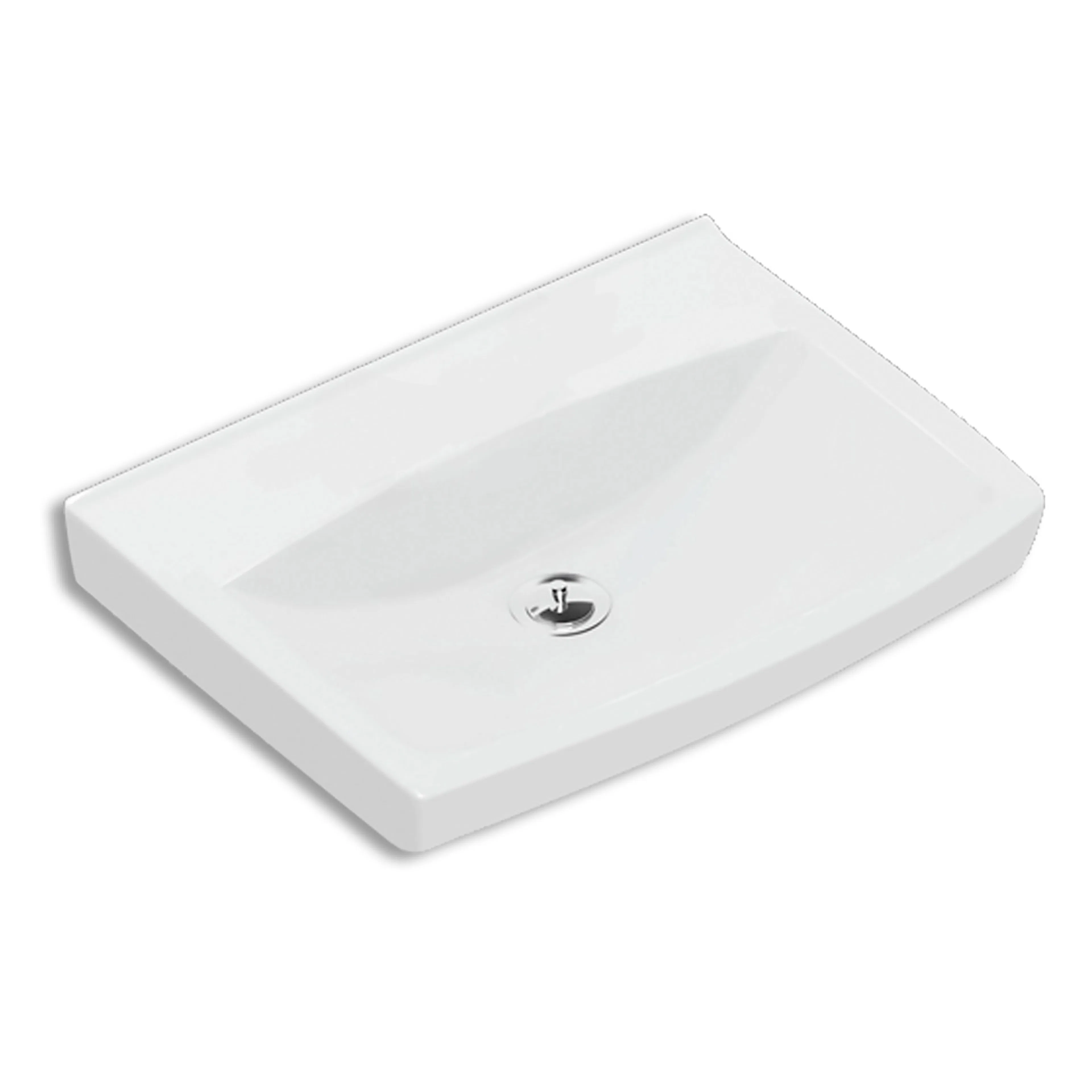 Ifö Spira Tvättställ Bult/Konsol 57 cm utan kranhål/bräddavl Uten Blandebatterihull/Overløp