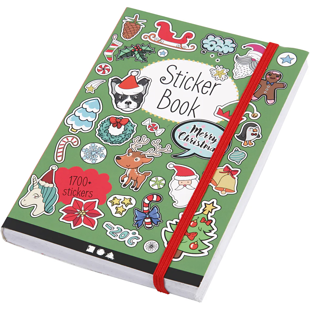 Bok Creativ Company med Klistremerker Julemotiv Str 11,5x17 cm 1 Stk