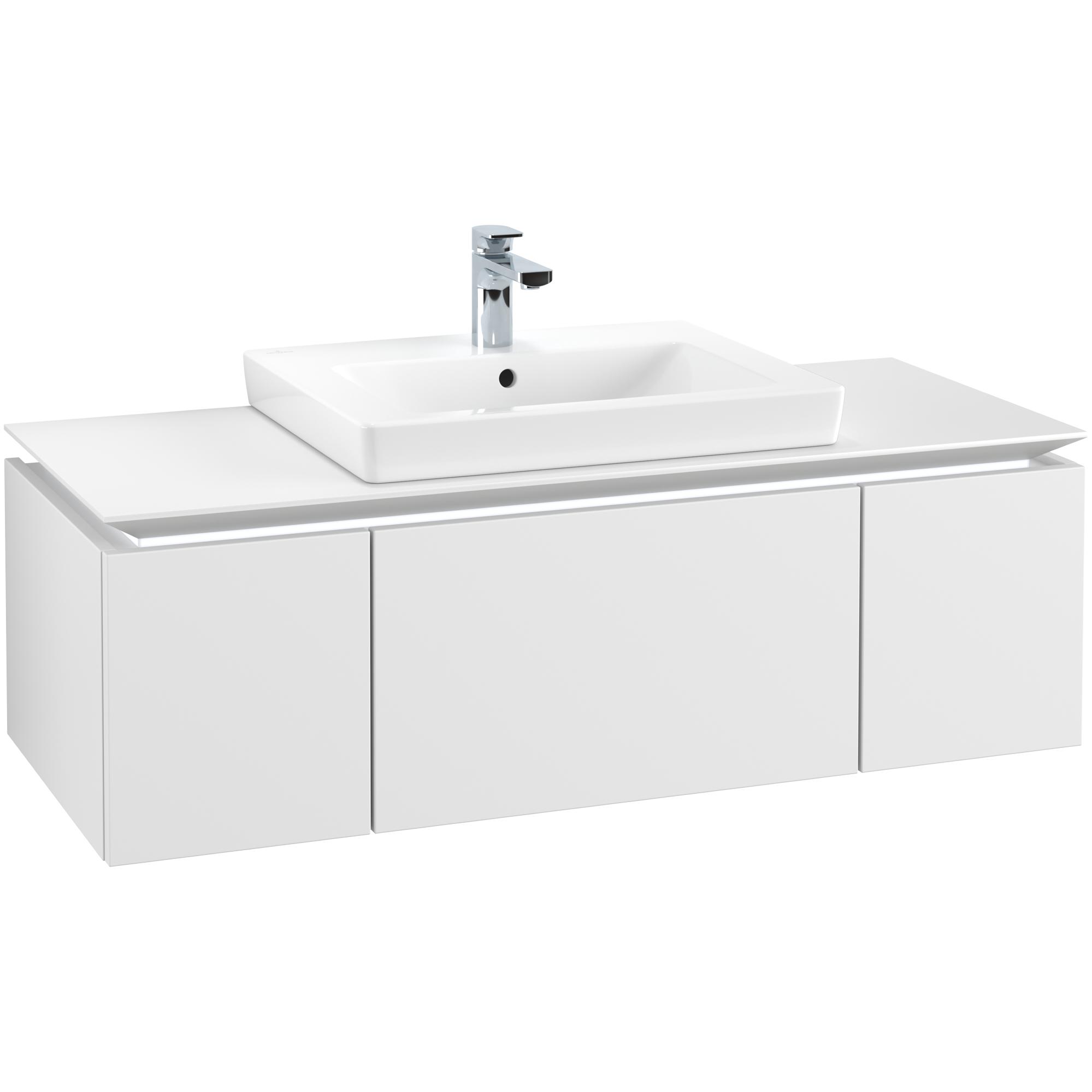Tvättställsskåp Villeroy & Boch Legato Kompakt med 3 Lådor för Tvättställ | badrum - badrumsmobler - tvattstallsskap-och-kommod | KakelKungen