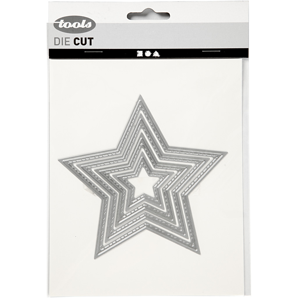 Skjæresjablong Creativ Company Stjerner 1 stk