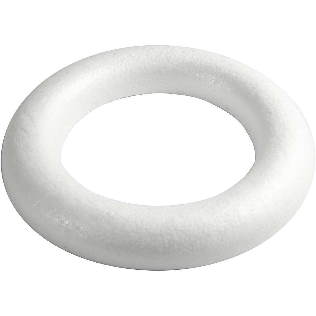 Ring Creativ Company med Flat Bakside Hvit 1 stk