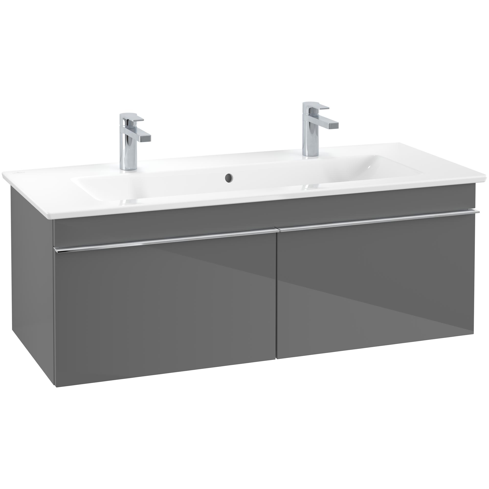 Tvättställsskåp Villeroy & Boch Venticello 115 cm med 2 Lådor för Centrerat Skåpstvättställ | badrum - badrumsmobler - tvattstallsskap-och-kommod | KakelKungen