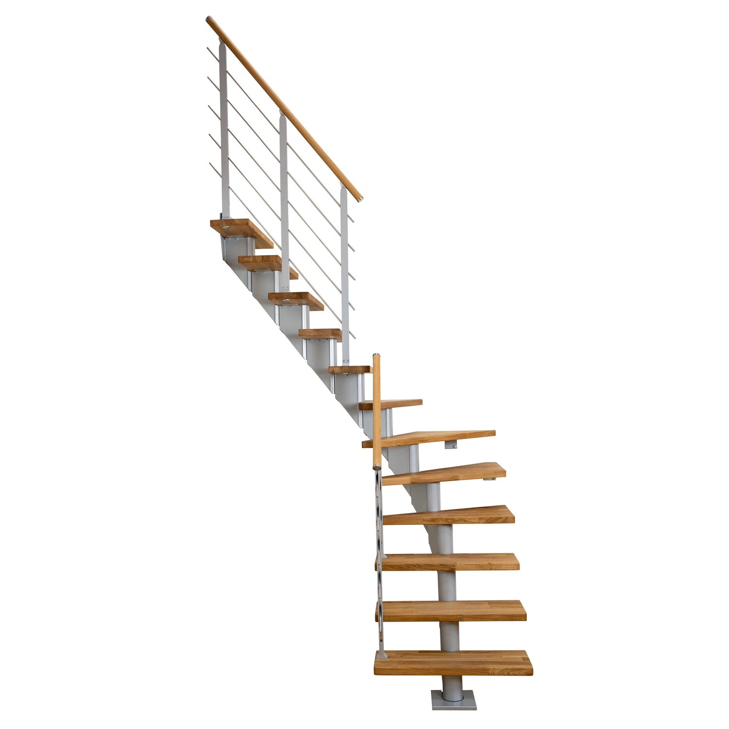 Plassbesparende Trapp Dolle Frankfurt Eik Oljet 1/4-Sving Design