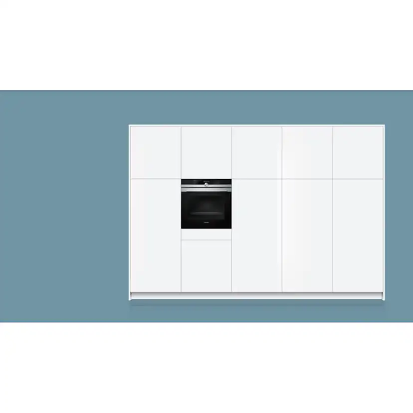 Ovn- og Mikrobølgepakke Siemens HB674GCS1S + BF634LGS1 IQ700 med Selvrens og Termometer