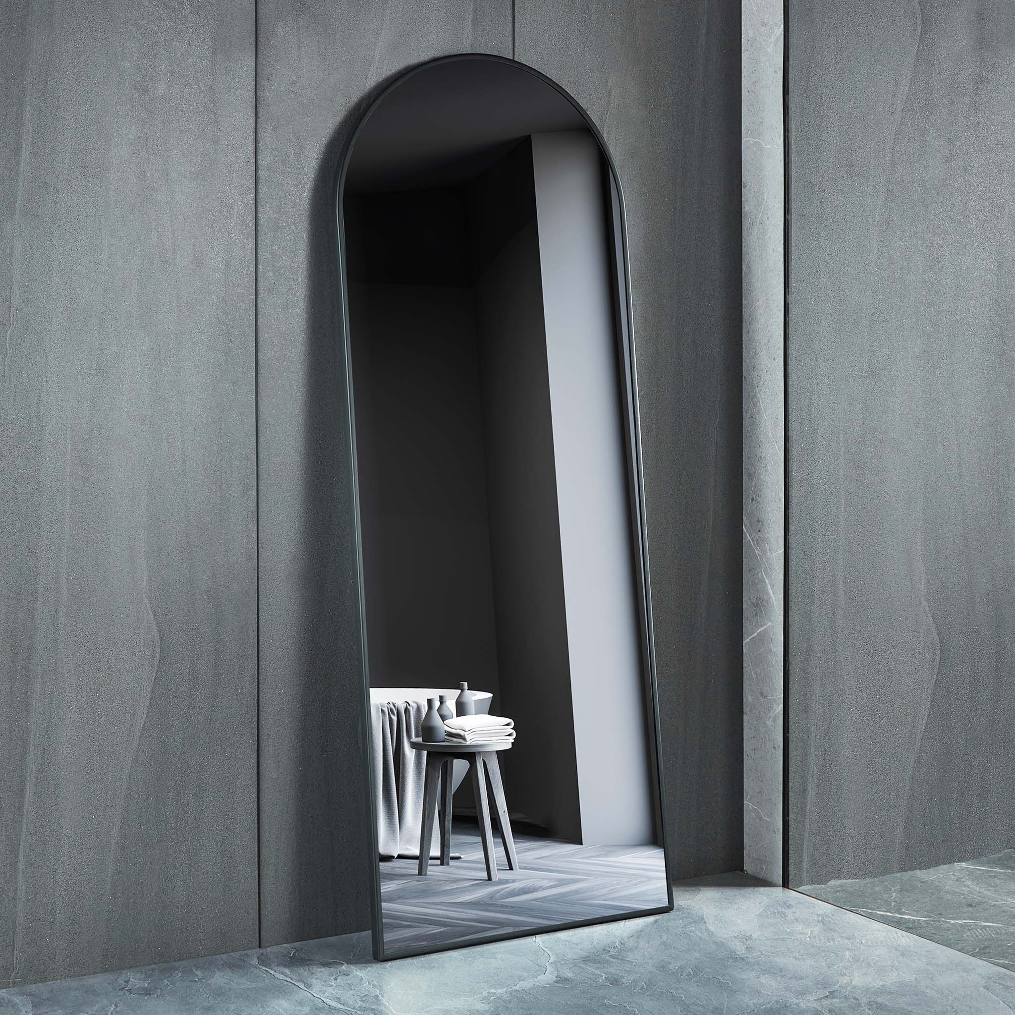 Gulvspeil Lyfco Rund 700x1850mm