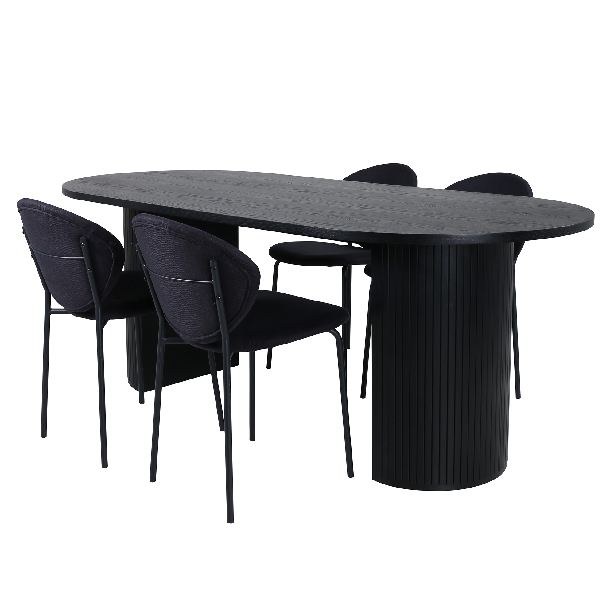 Spisegruppe Venture Home Bianca med 4 Valor Stoler