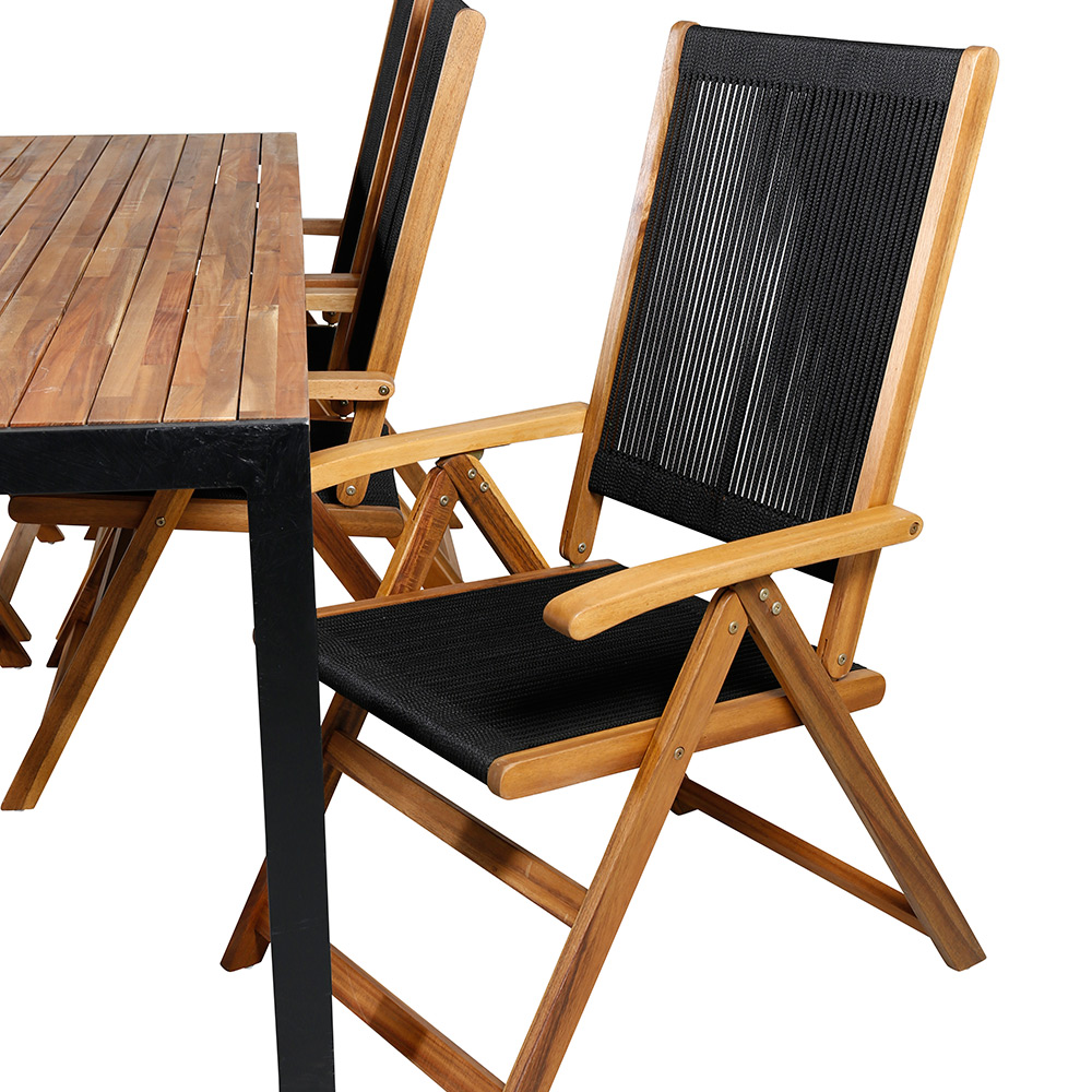 Spisegruppe Venture Home Bois med 6 Lumi Stoler