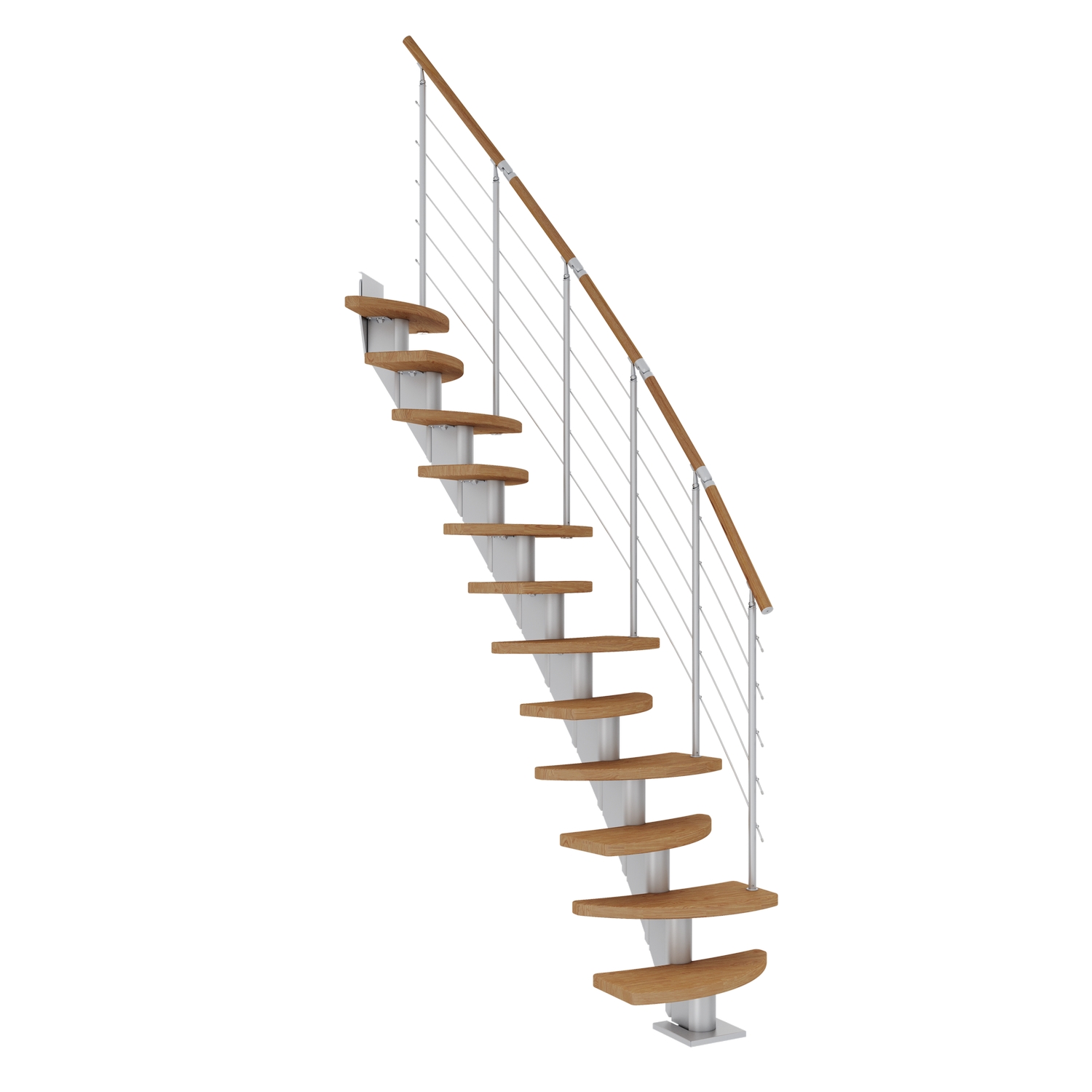 Plassbesparende Trapp Dolle Berlin Eik Oljet Shape6