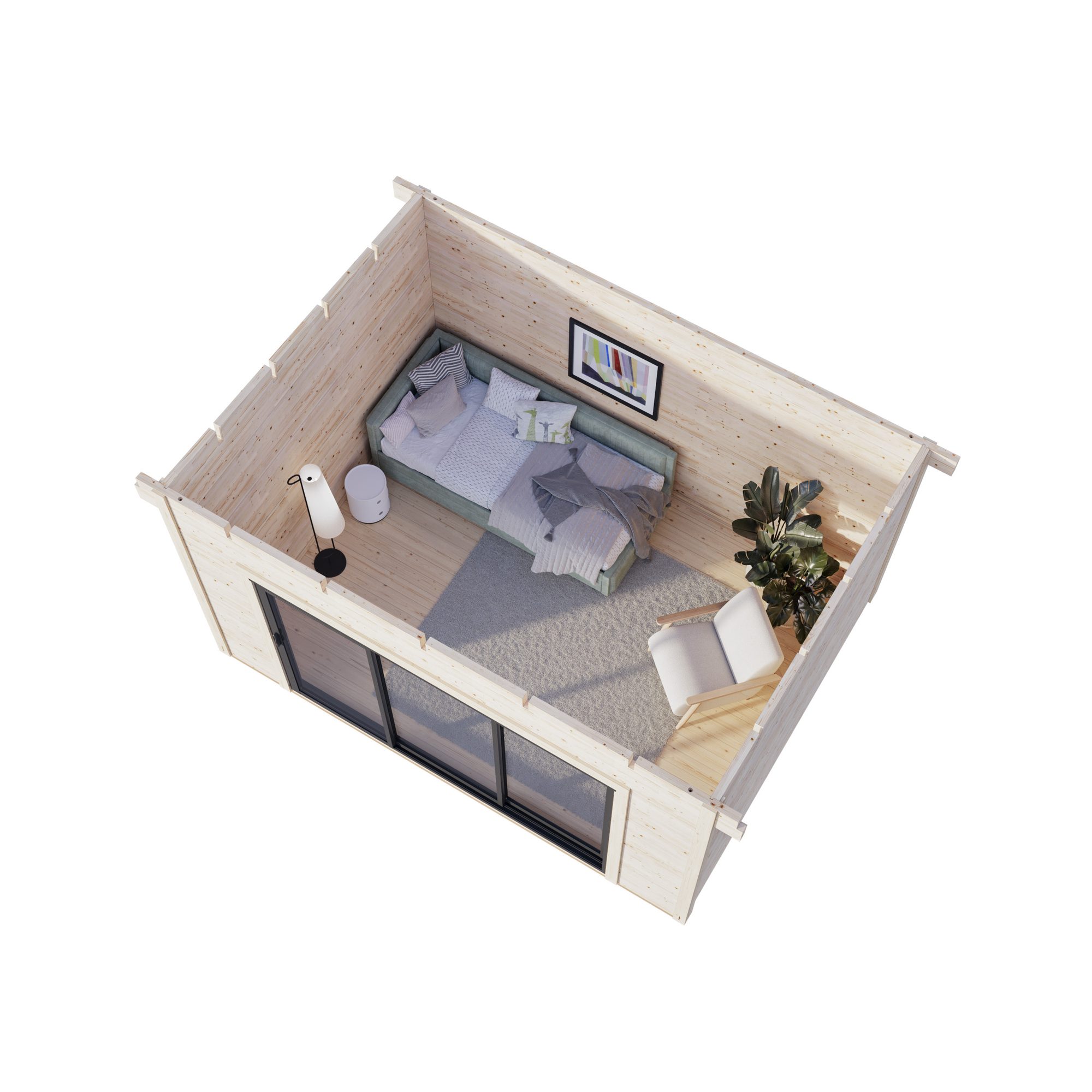 Hagestue Palmako Grace 11,2 m2 Slide Plus