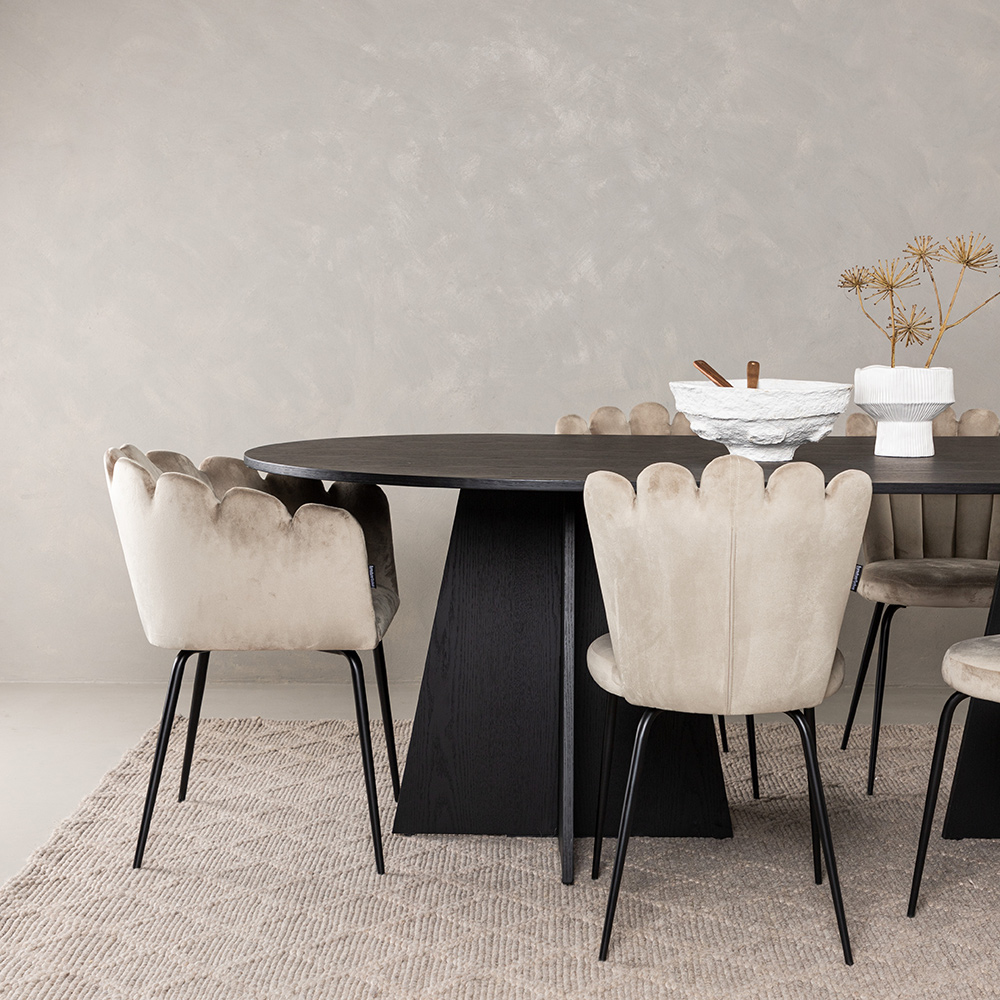 Spisegruppe Venture Home Bootcut med 4 Limhamn Light Stoler
