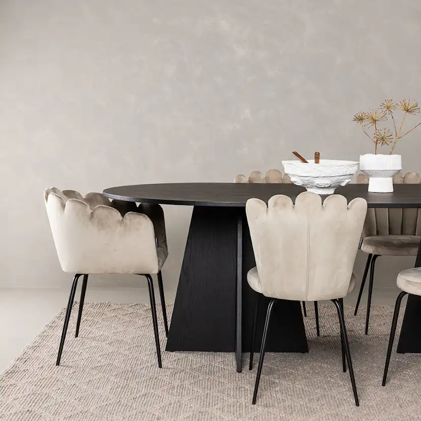 Spisegruppe Venture Home Bootcut med 4 Limhamn Light Stoler