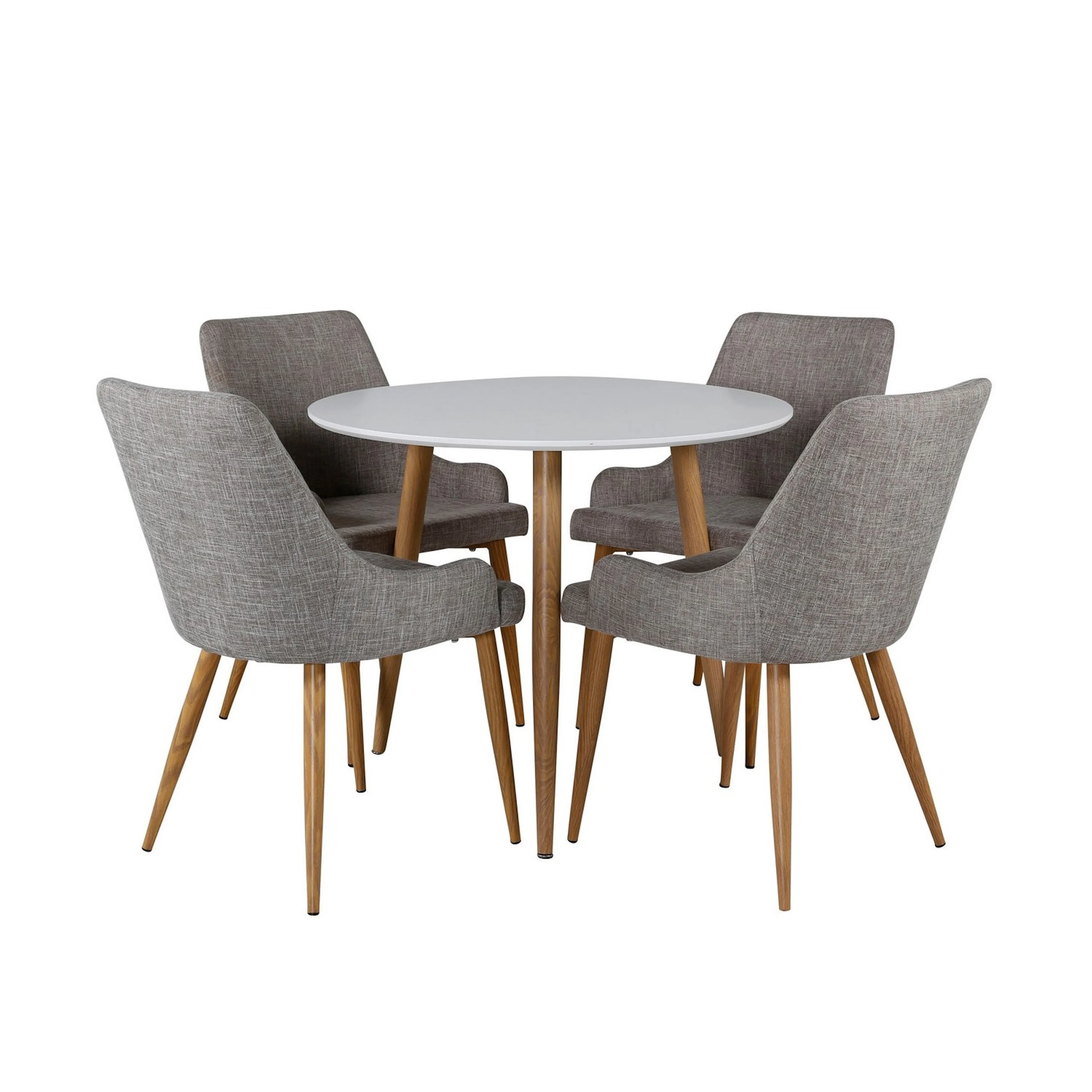 Spisegruppe Venture Home Polar med 4stk Plaza Stoler