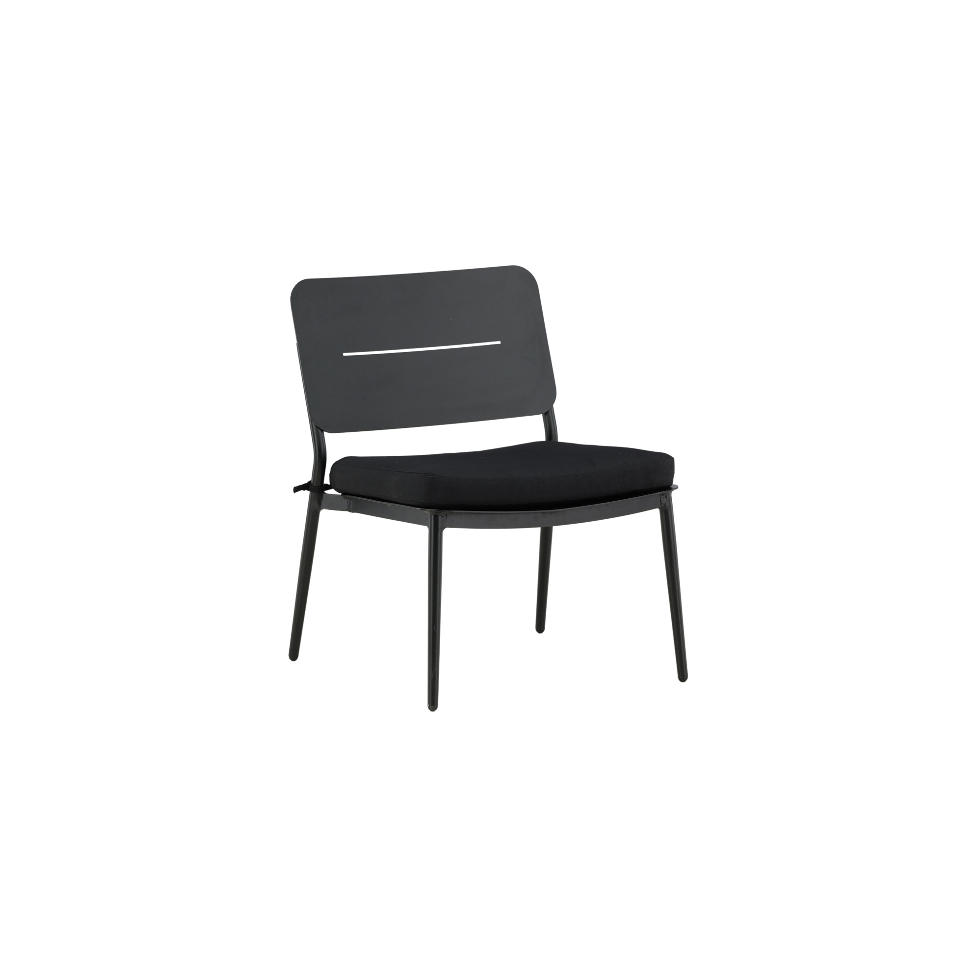 Lina lounge Chair - Black / Black Cushion Sort