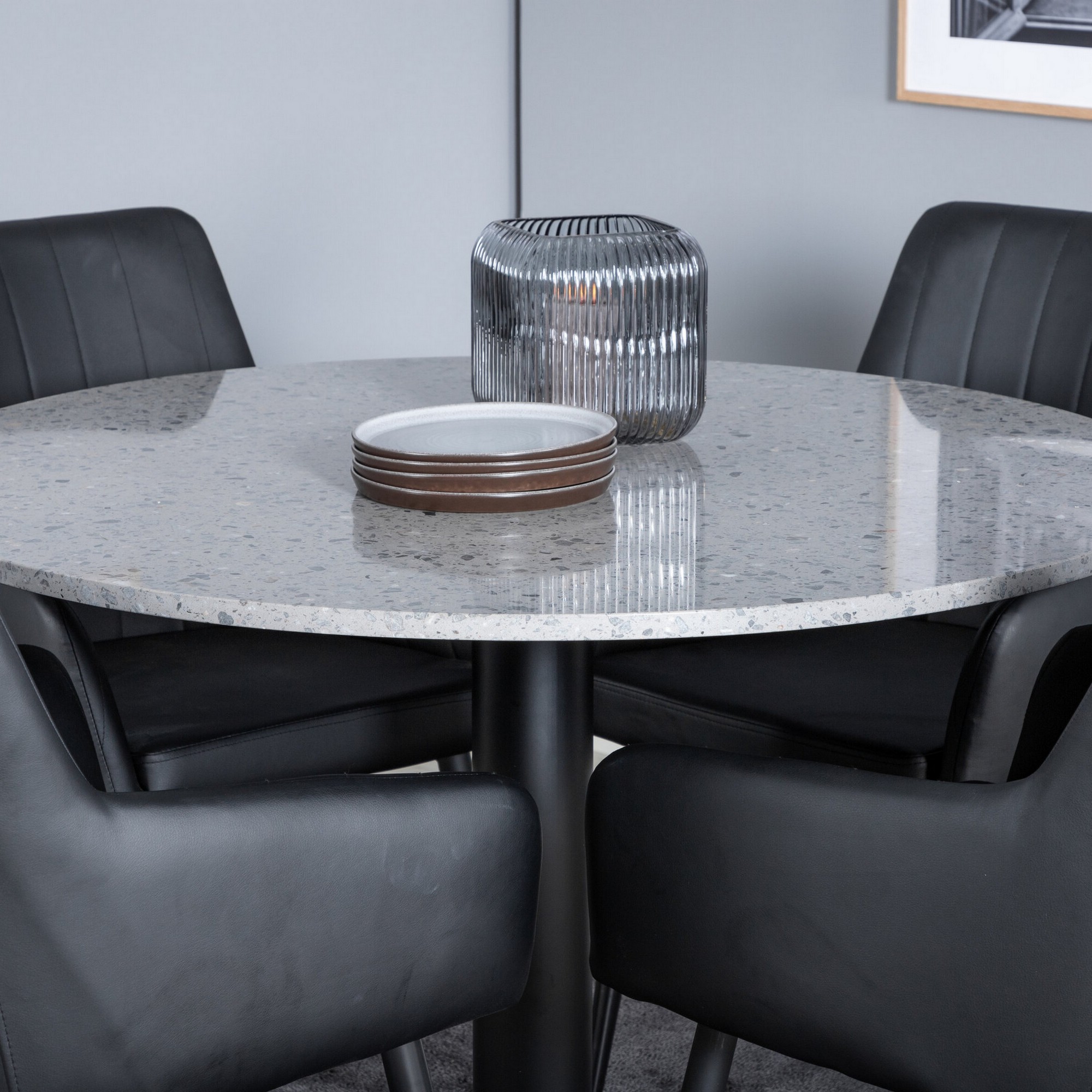Spisegruppe Venture Home Razzia med 4stk Comfort Stoler