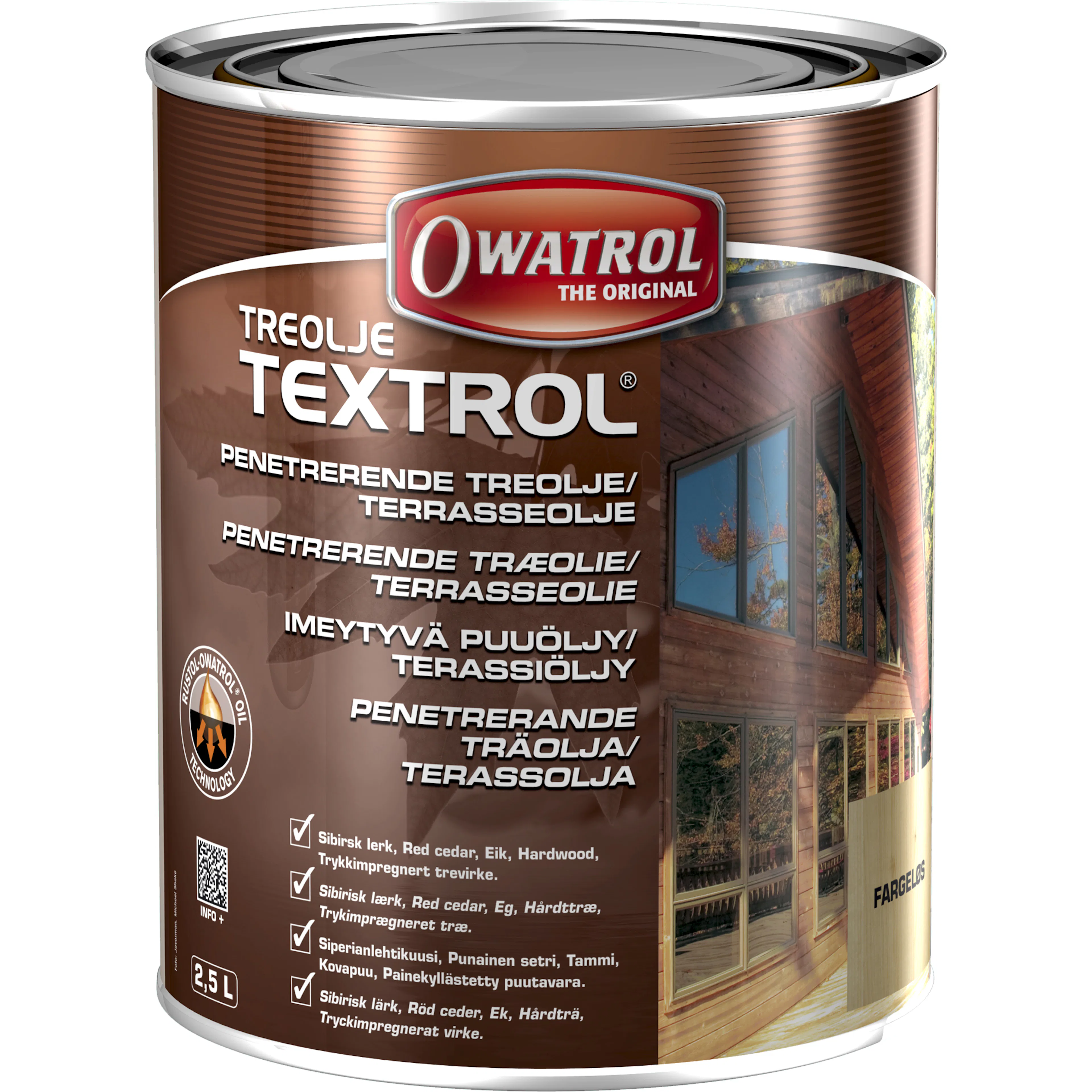 Treolje Owatrol Textrol Fargeløs