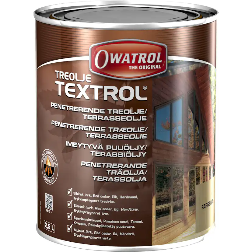 Treolje Owatrol Textrol Fargeløs
