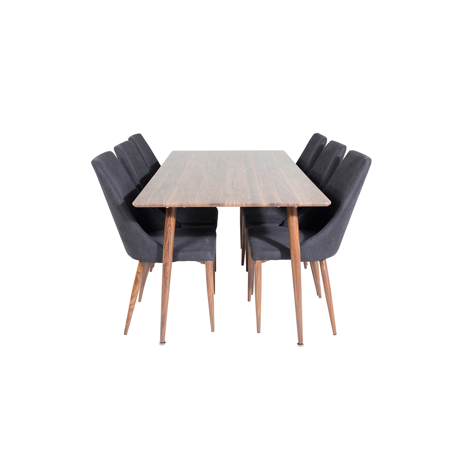 Spisegruppe Venture Home Pobbie med 6 Laura Stoler Polyester