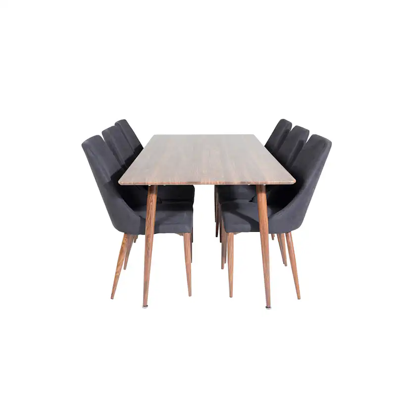 Spisegruppe Venture Home Pobbie med 6 Laura Stoler Polyester