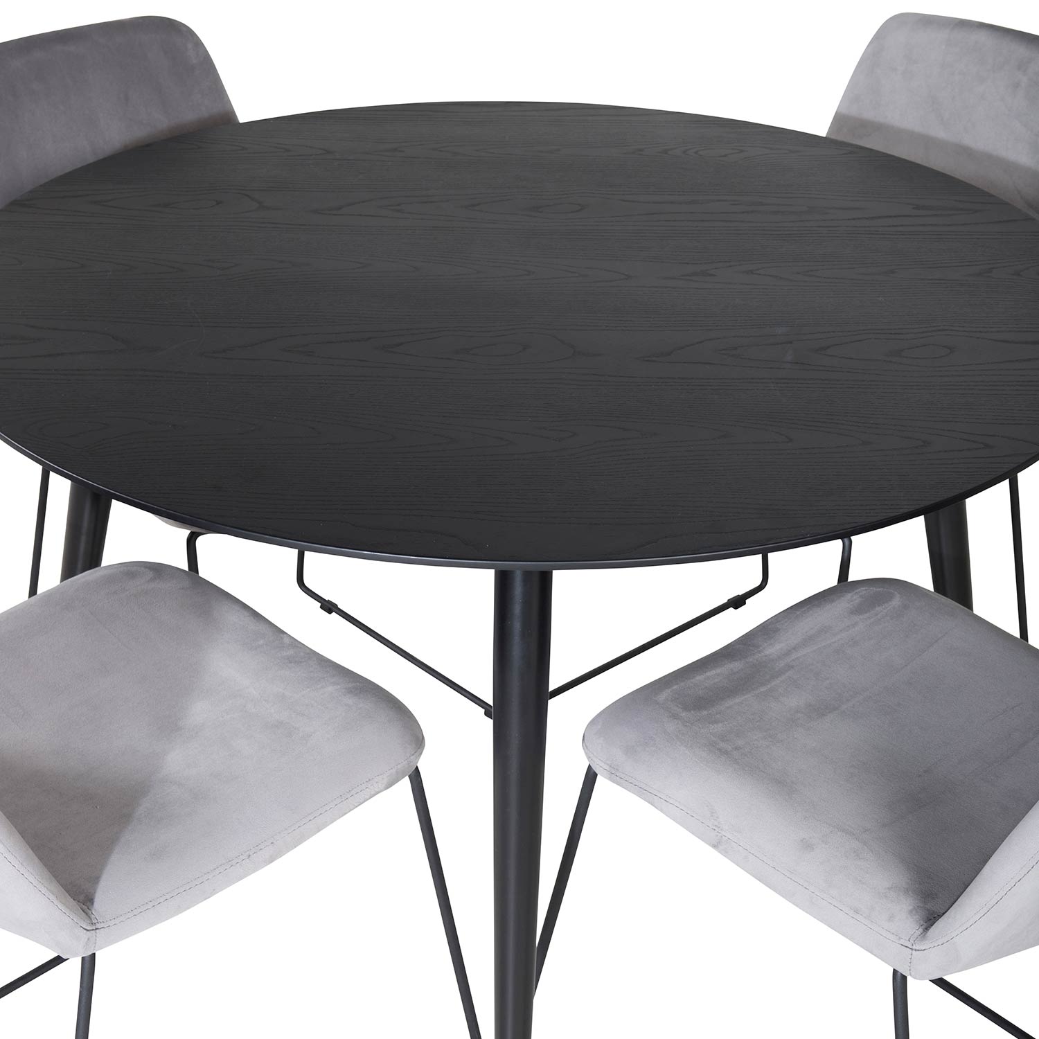 Spisegruppe Venture Home Dipp Ø115 cm med 4 Muce Stoler