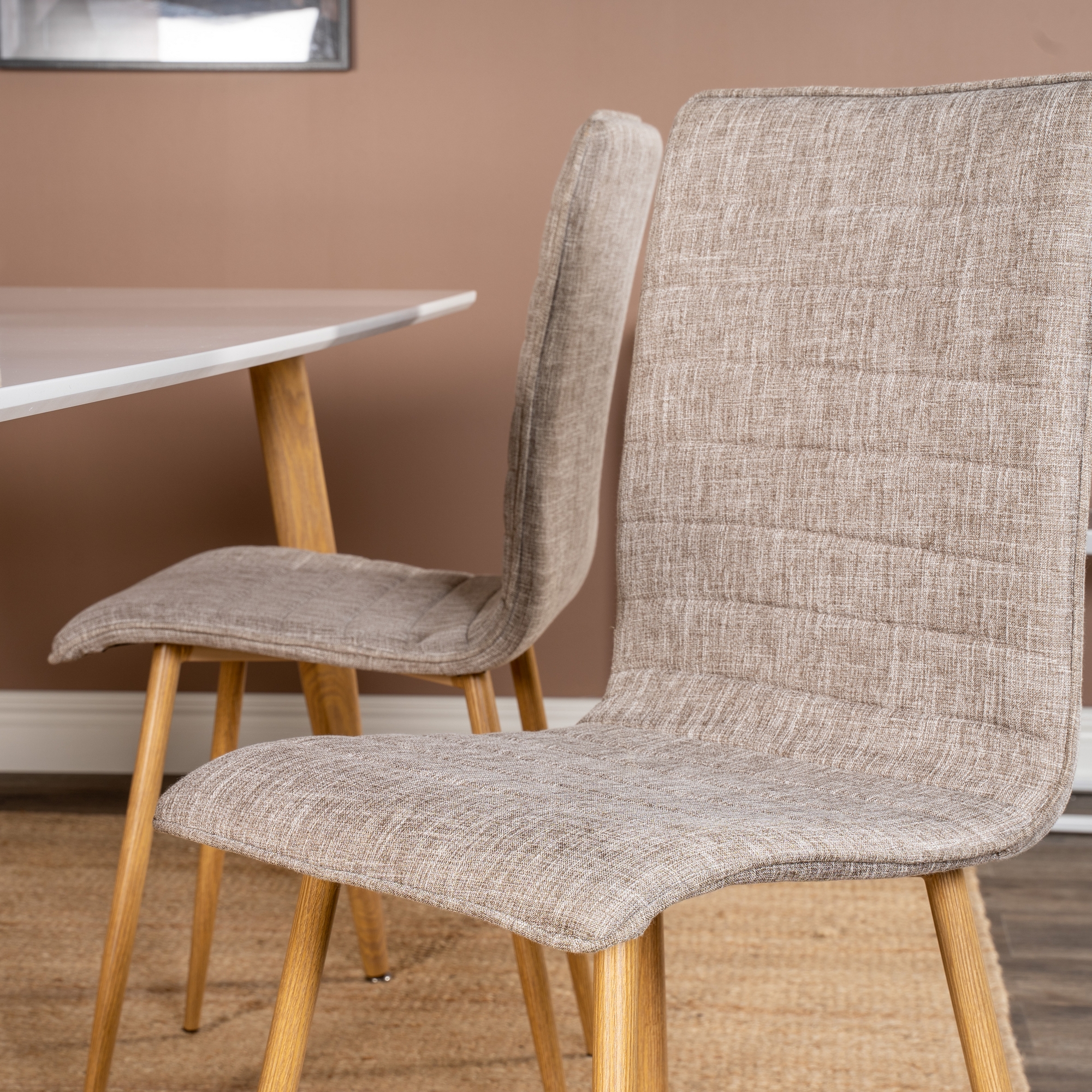 Spisegruppe Venture Home Pobbie med 4 Walerina Stoler