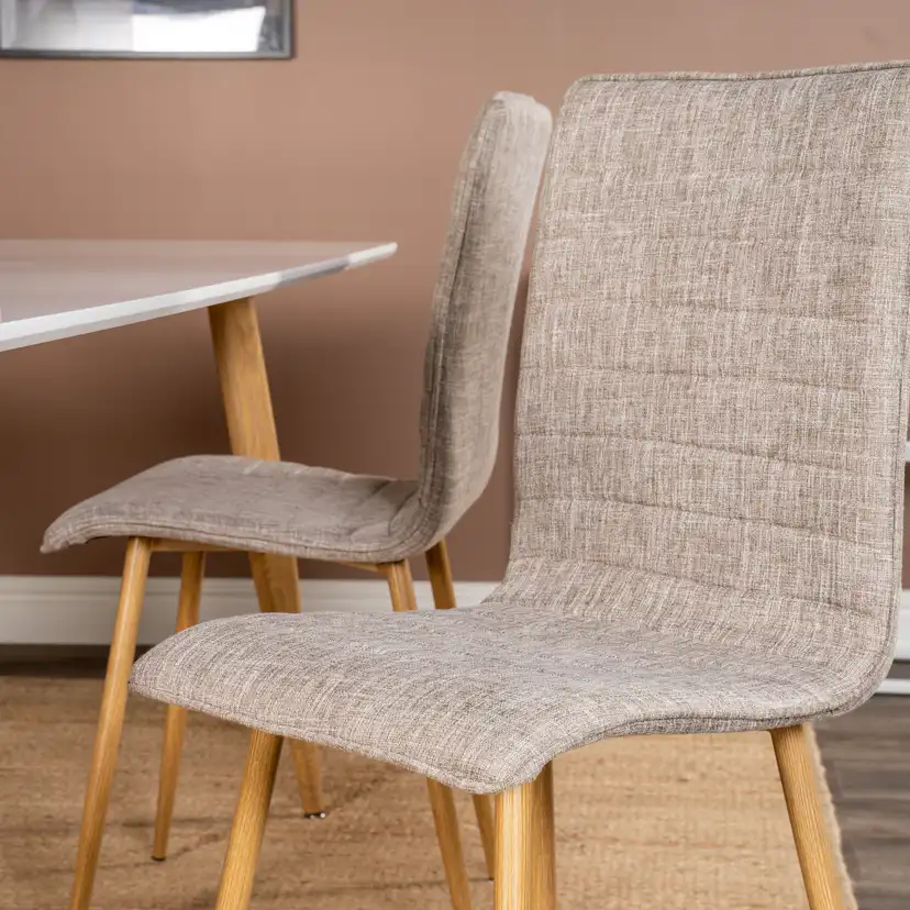 Spisegruppe Venture Home Pobbie med 4 Walerina Stoler