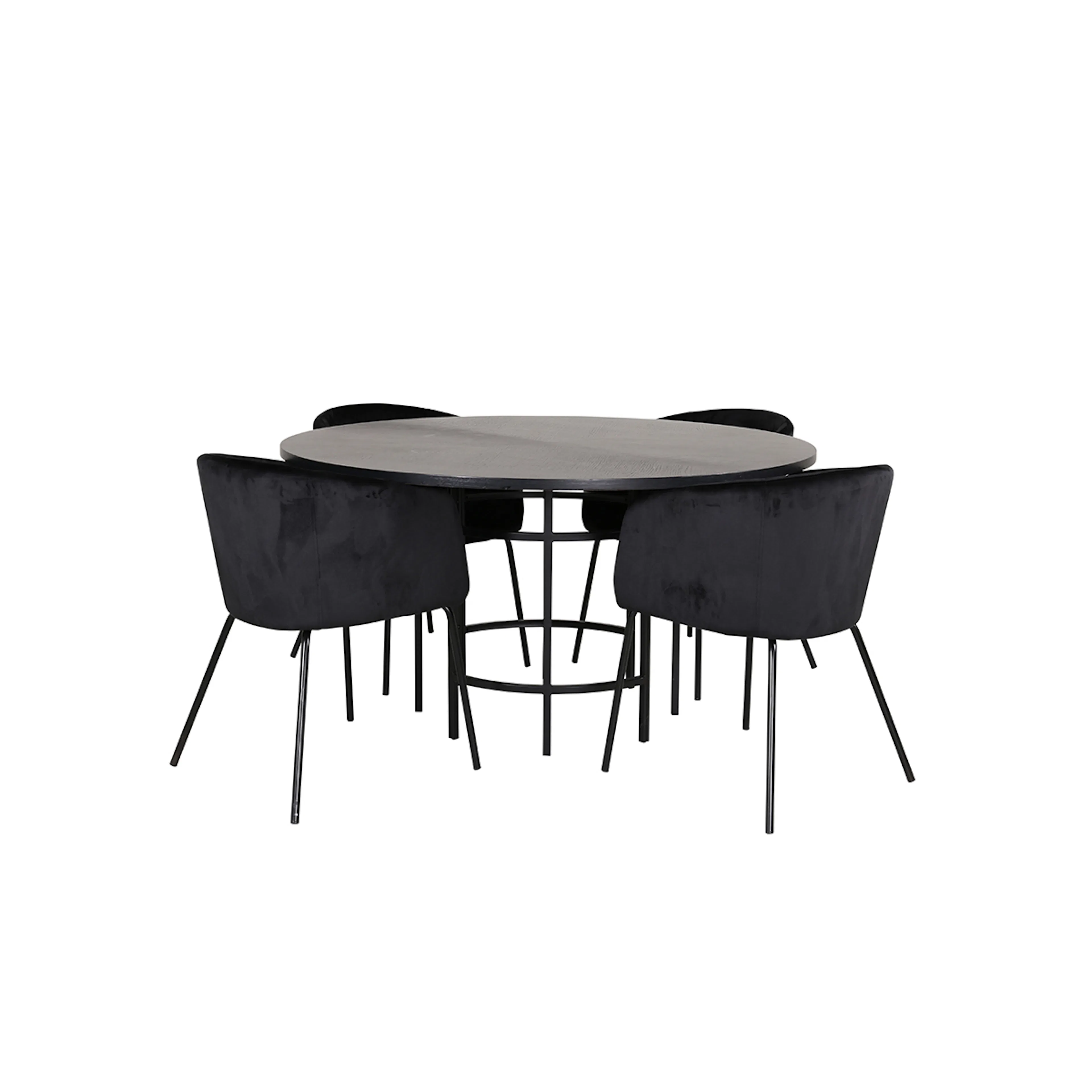 Spisegruppe furniture/fashion Copenhagen Ø140 cm med 4 Berit Stoler