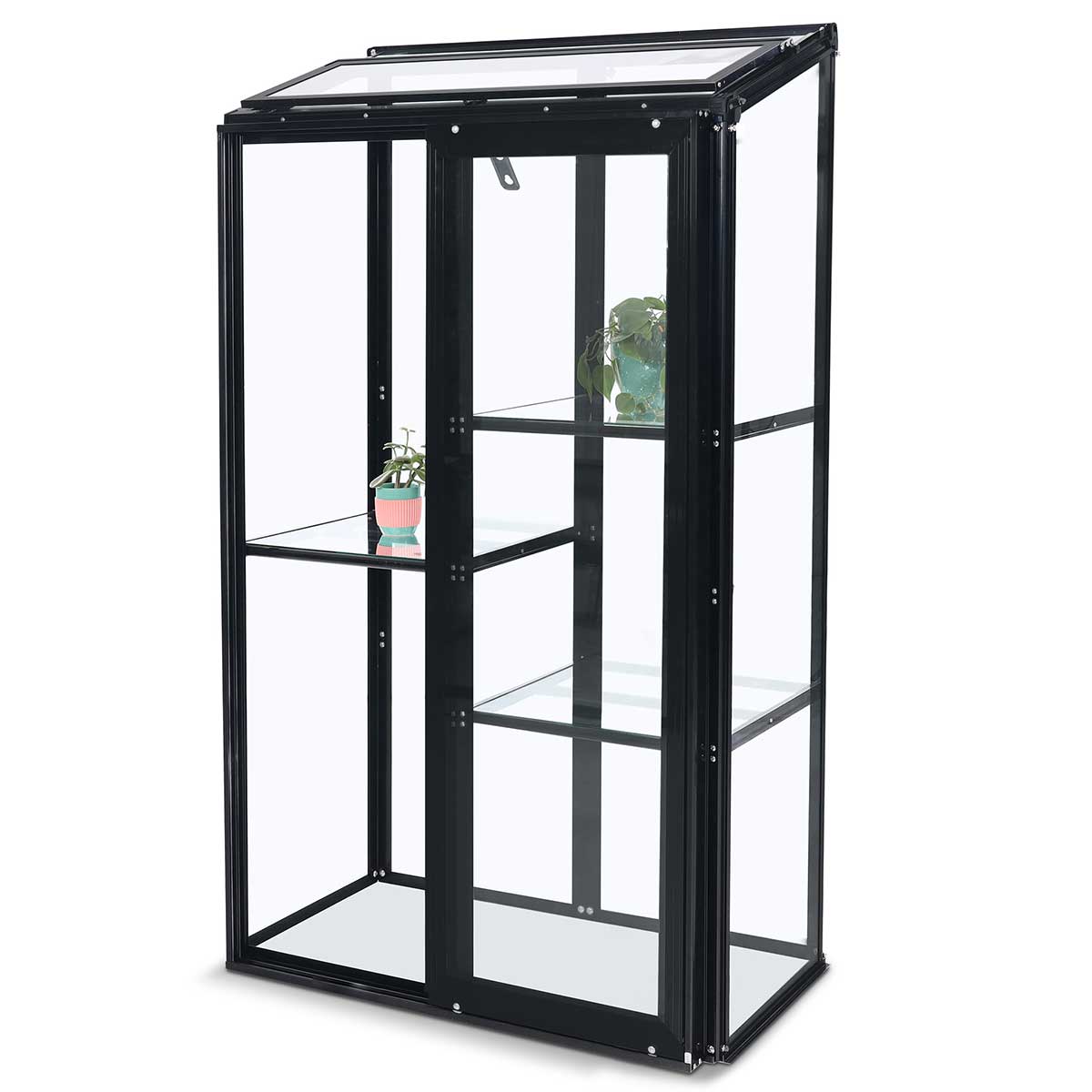 Drivhus Metalcraft 91x51x157 cm Sort Rektangulær