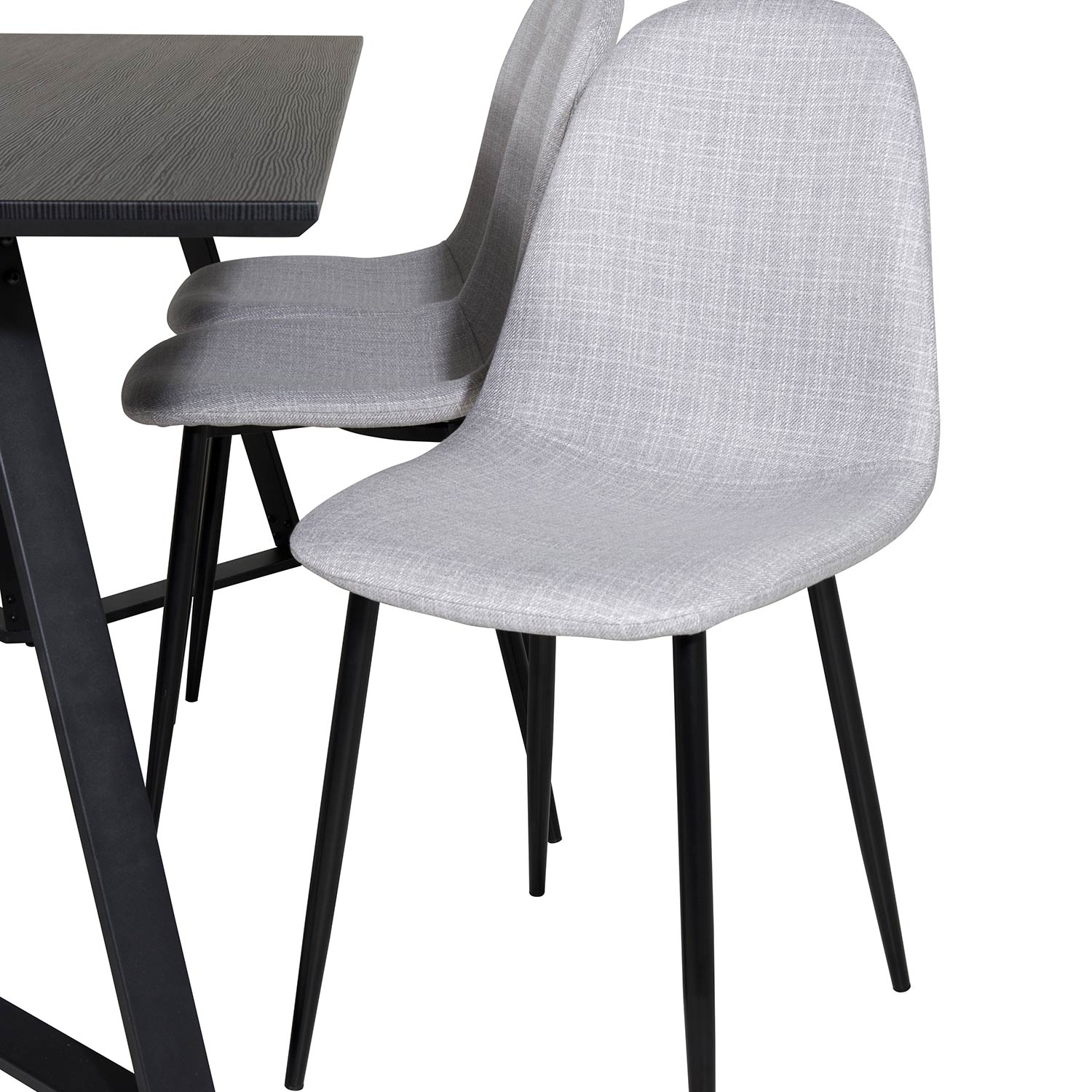Spisegruppe Venture Home Madde med 6 Pobbie Stoler Polyester