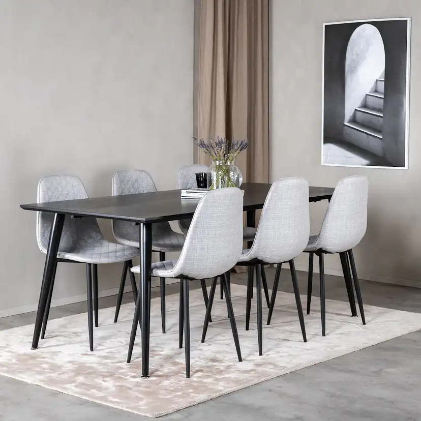 Spisegruppe Venture Home Dipp med 6 Polar Diamond Stoler