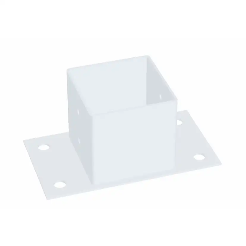 Stolpsko vit 96x96x70 Hvit, 96x96x70 mm