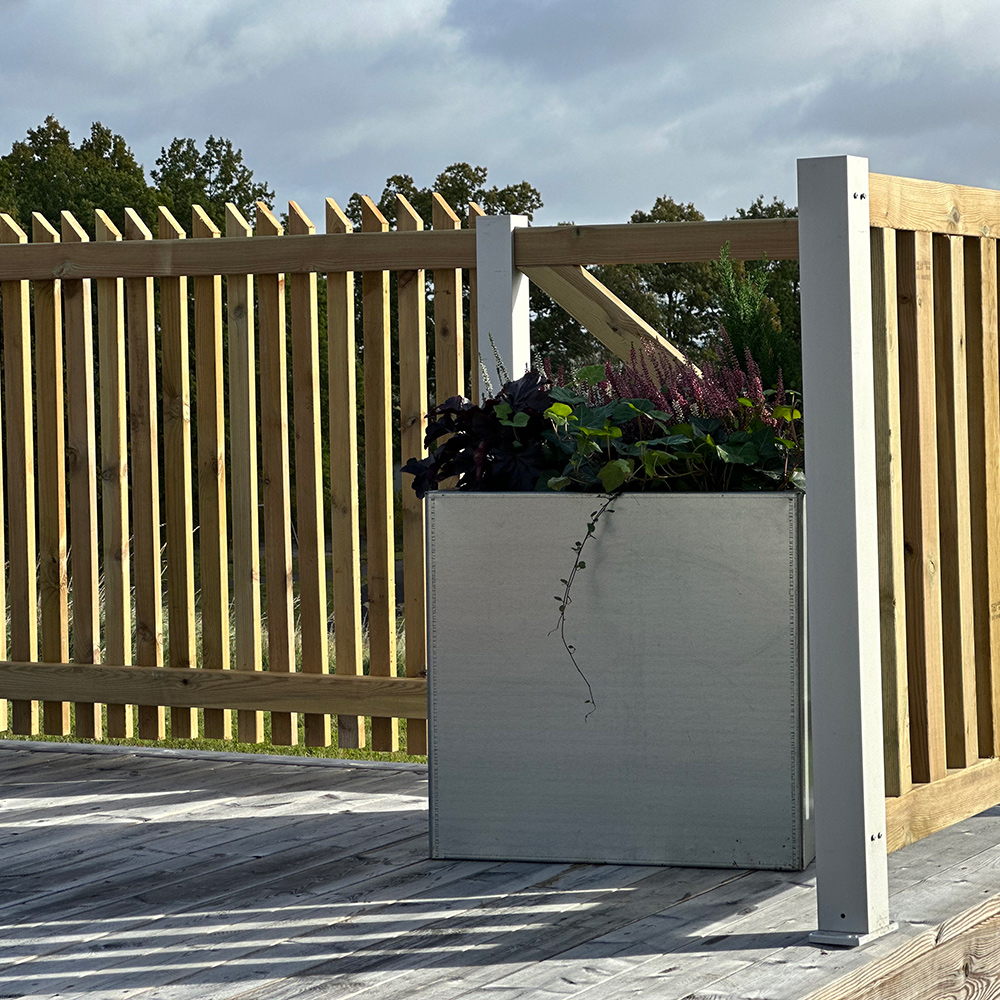 Blomsterkasse Recal Corten 57x57x55
