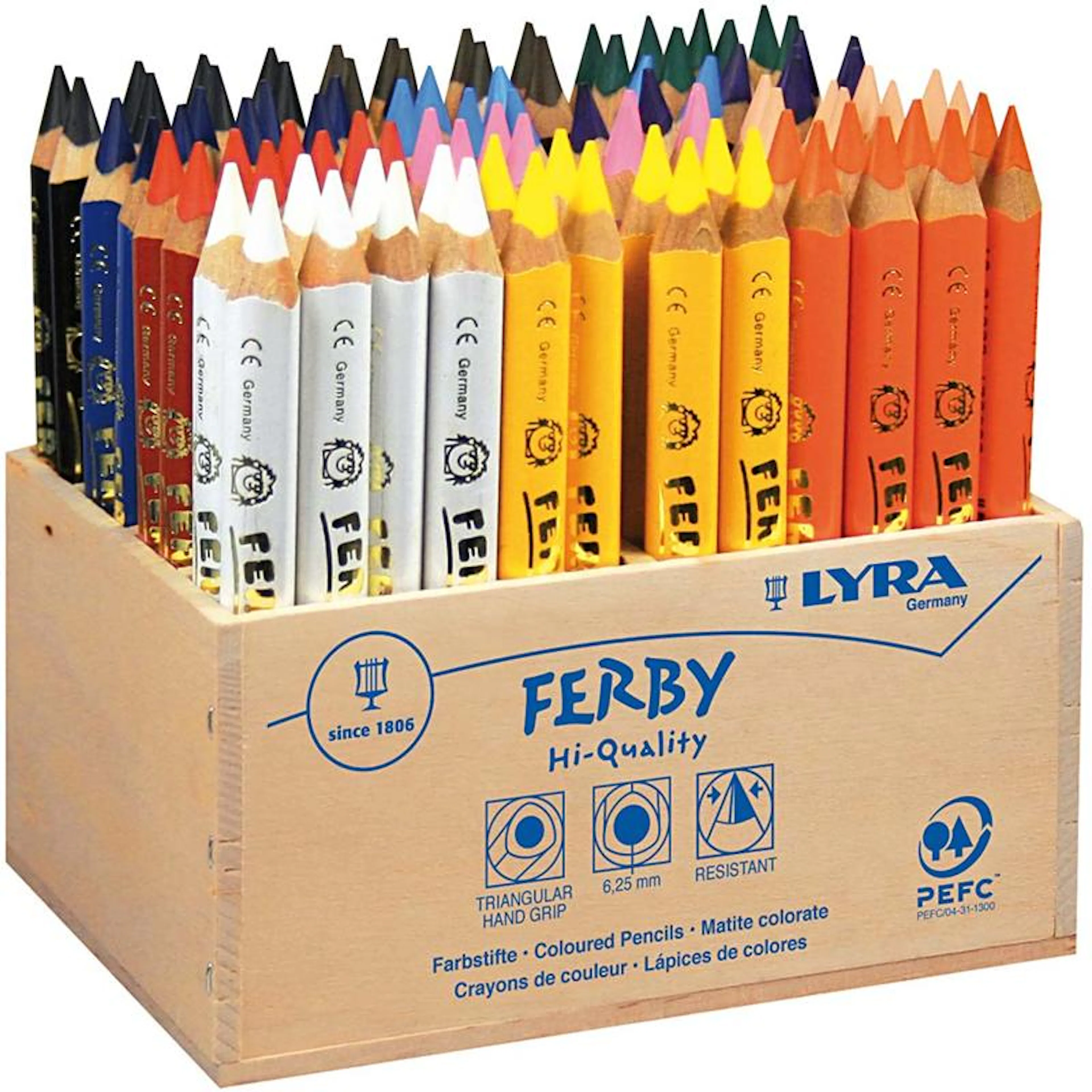 Fargeblyanter Creativ Company Lyra Super Ferby 1 Kjerne 6,25 mm 96 stk/1 Pk